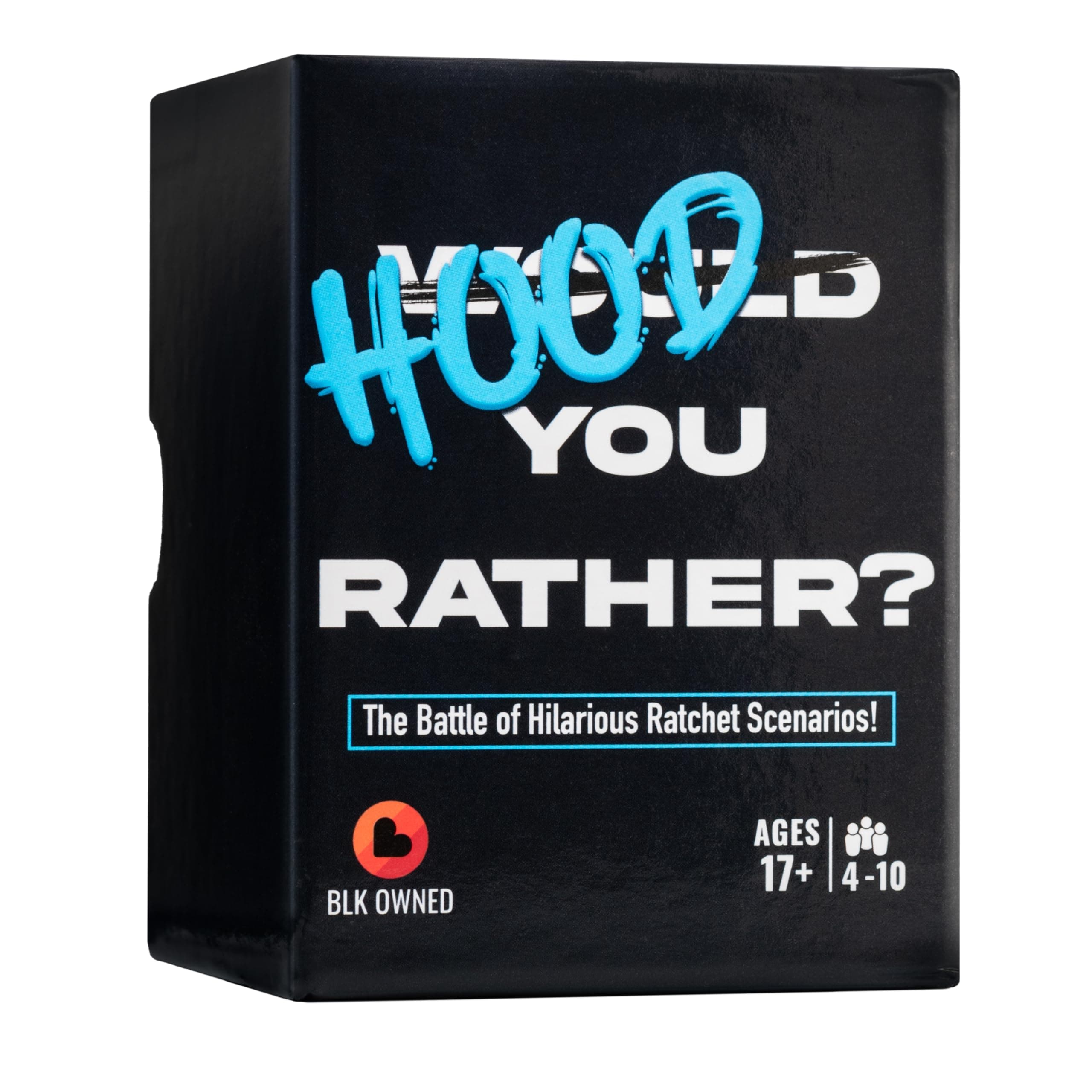 Hood You Rather: Urban Black Culture Party. Games for Adults with an Unforgettable Hood Spin on Fun Card Game for Game Night. 200 Mind-Blowing Cards. Ages 17+