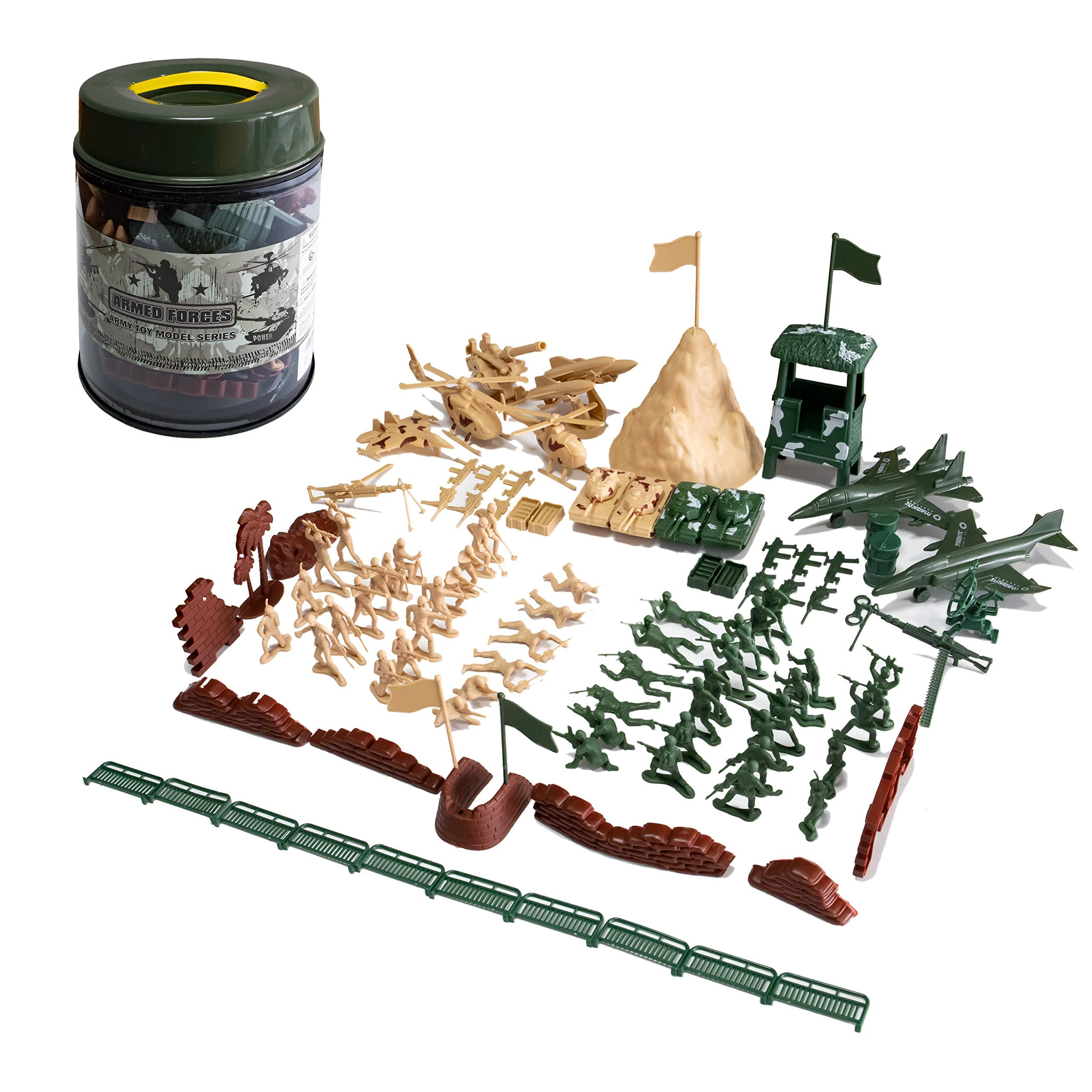 107 Pcs Army Men Set
