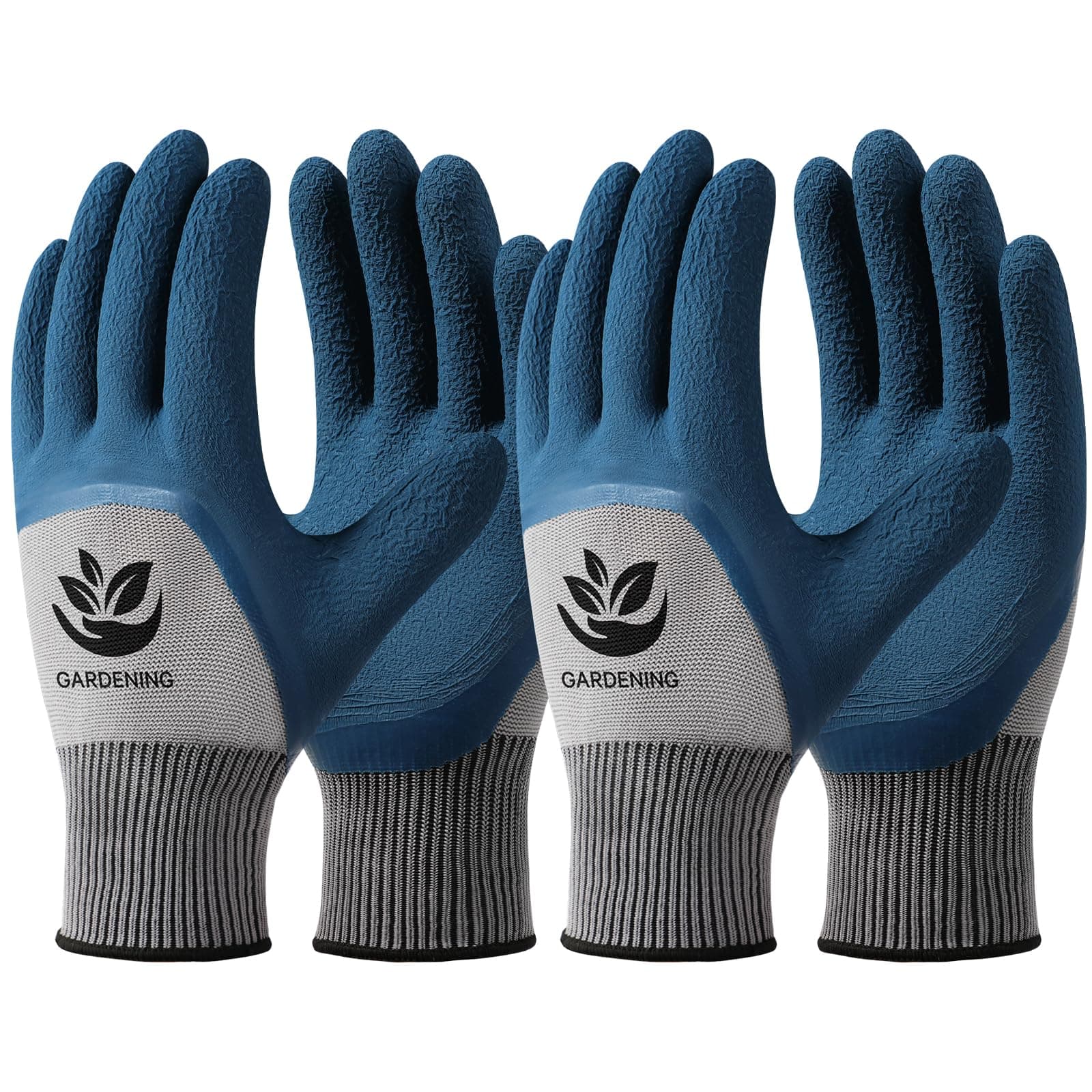 Trifabricy Garden Gloves for Women/Men - 6 Pairs Latex Gardening Gloves with Grip, Protective Work Gloves for Lawn Yard