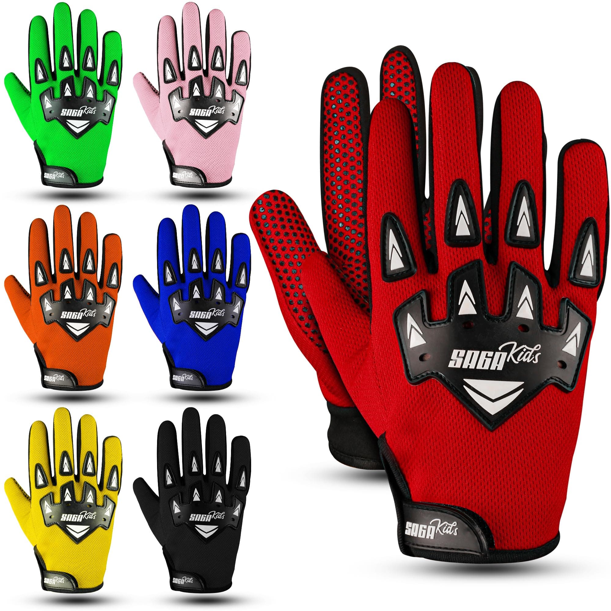 SAGA SPORTSkids bike gloves For Future Champions. motocross glove with Ultimate Protection. Essential dirt bike & bmx gloves
