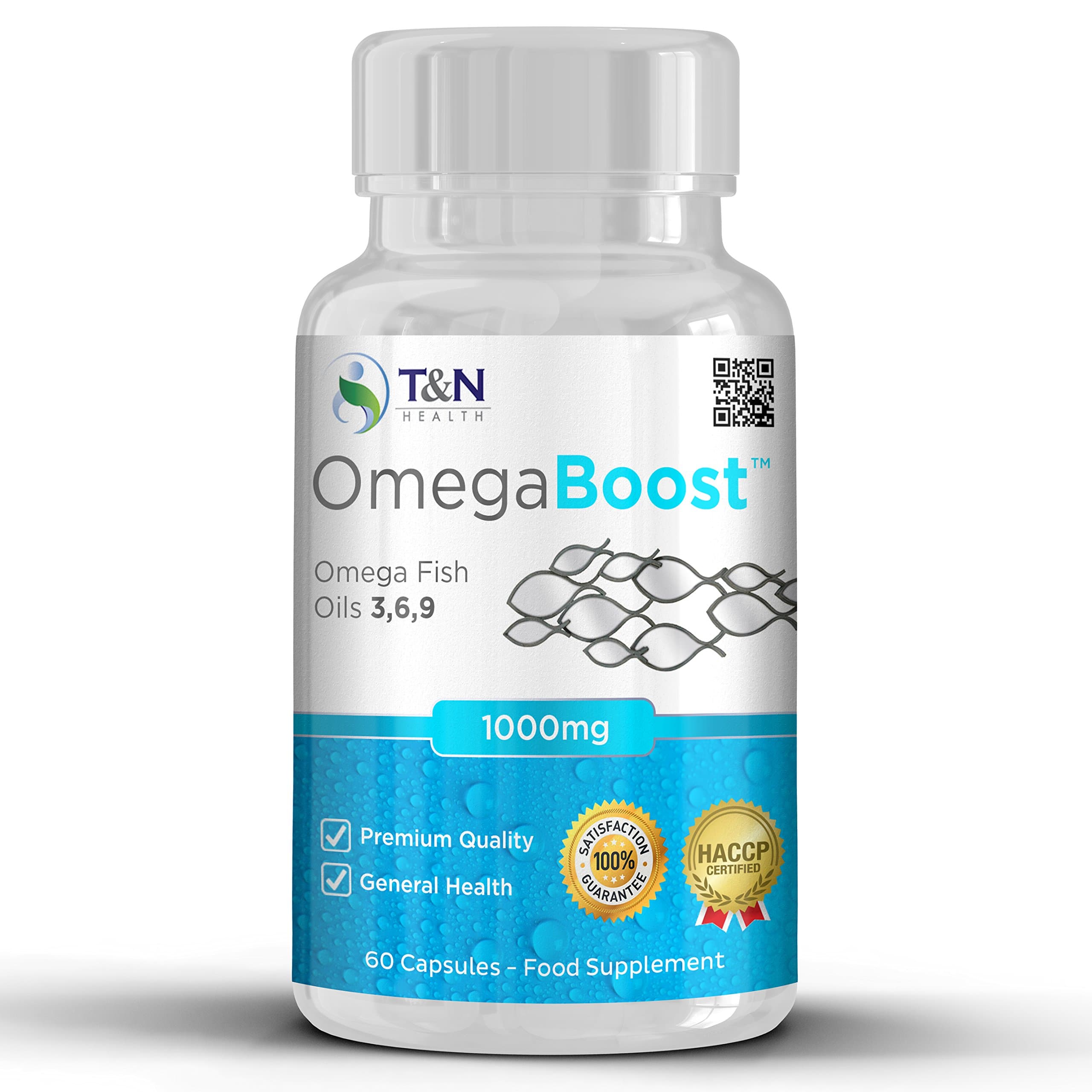 Omega 3 6 9 Fish Oil 1000mg Capsules - Purchase with Confidence from TN Health 100% Safe from Impurities - Money Back Guarantee.