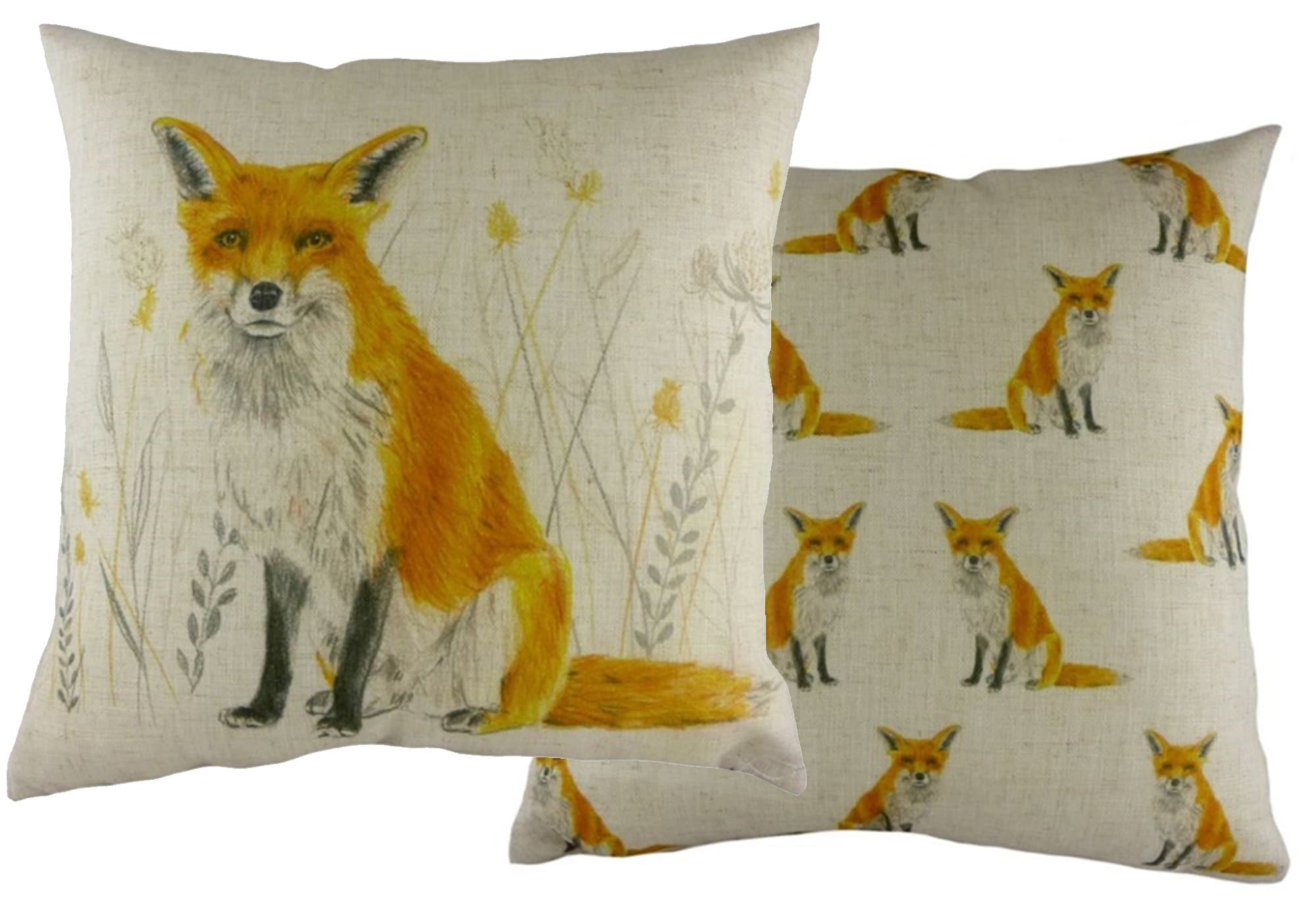 Evans Lichfield Fox Repeat Cushion