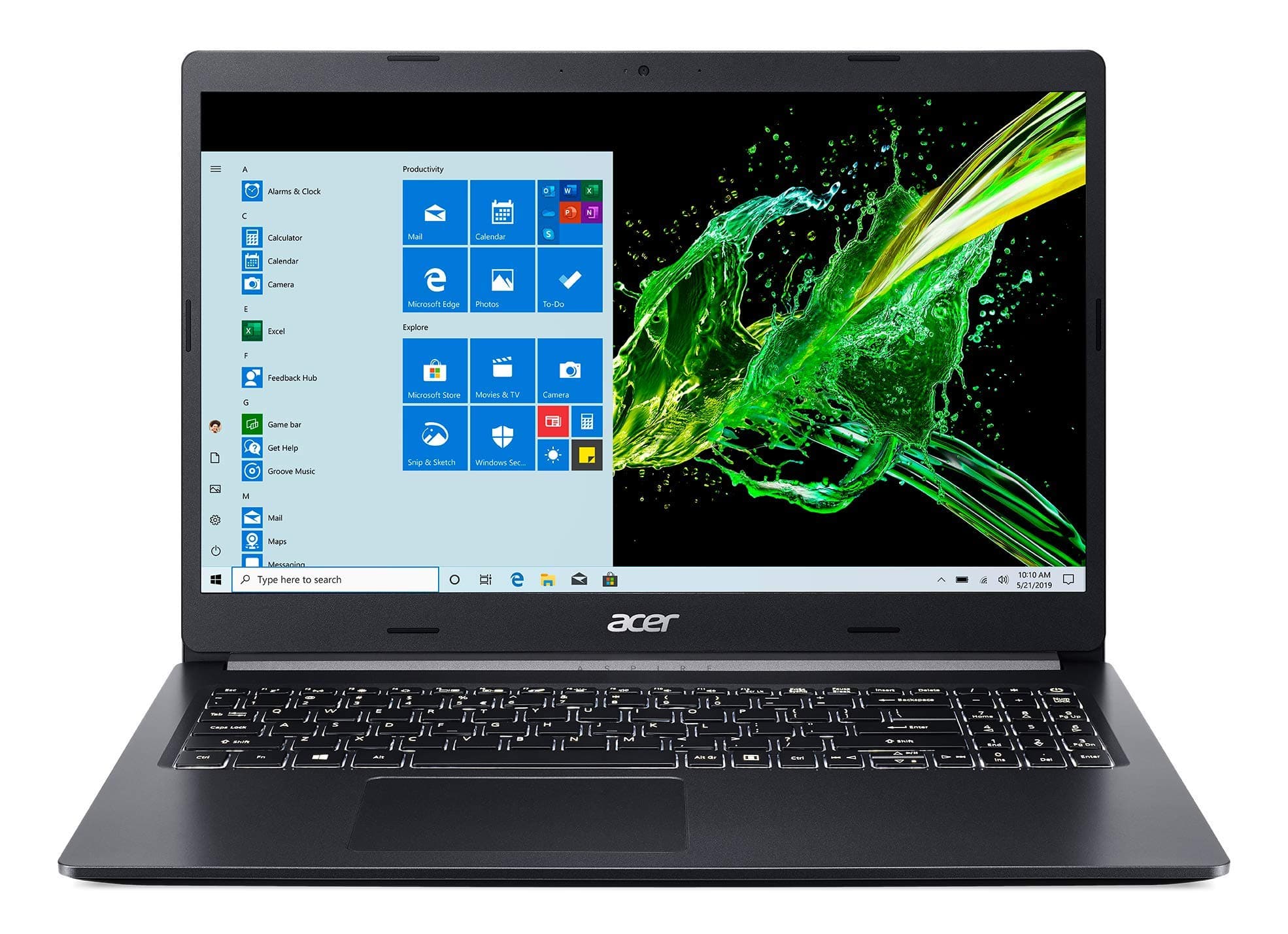Acer Aspire 5 A515-55G-57H8, 15.6" Full HD IPS Display, 10th Gen Intel Core i5-1035G1, NVIDIA GeForce MX350, 8GB DDR4, 512GB NVMe SSD, Intel Wireless WiFi 6 AX201, Backlit KB, Windows 10 Home