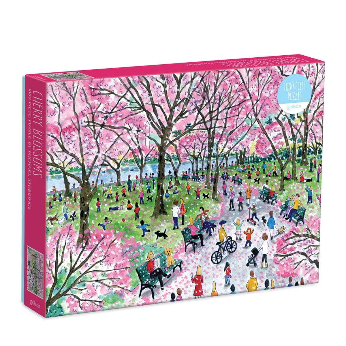 Galison Michael Storrings Cherry Blossoms 1000 Piece Puzzle Floral