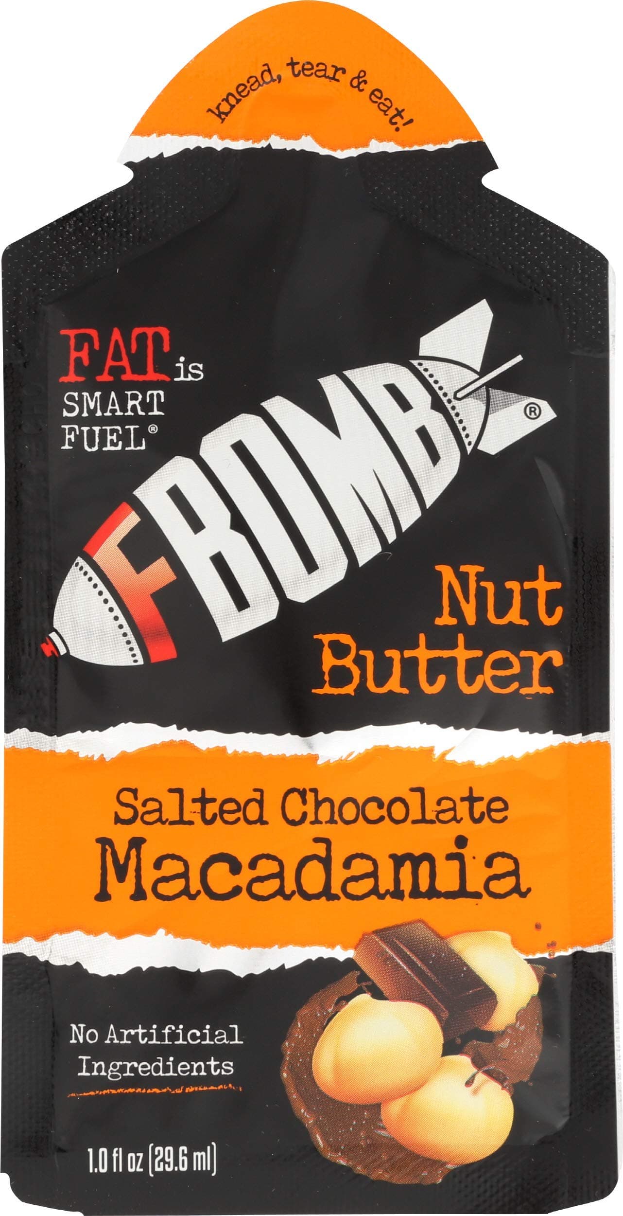 F BOMB Salted Chocolate Macadamia Nut Butter, 1 FZ