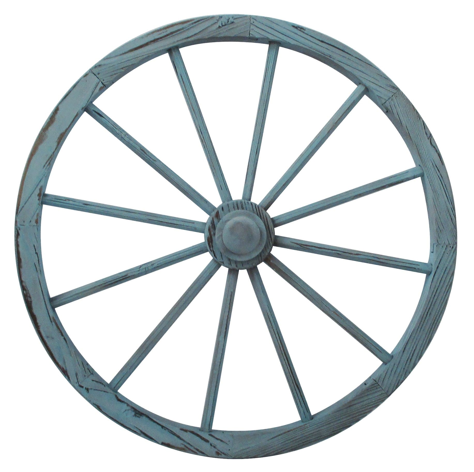 Leigh Country TX 93932 Blue Wash Wagon Wheel, 30 Inch