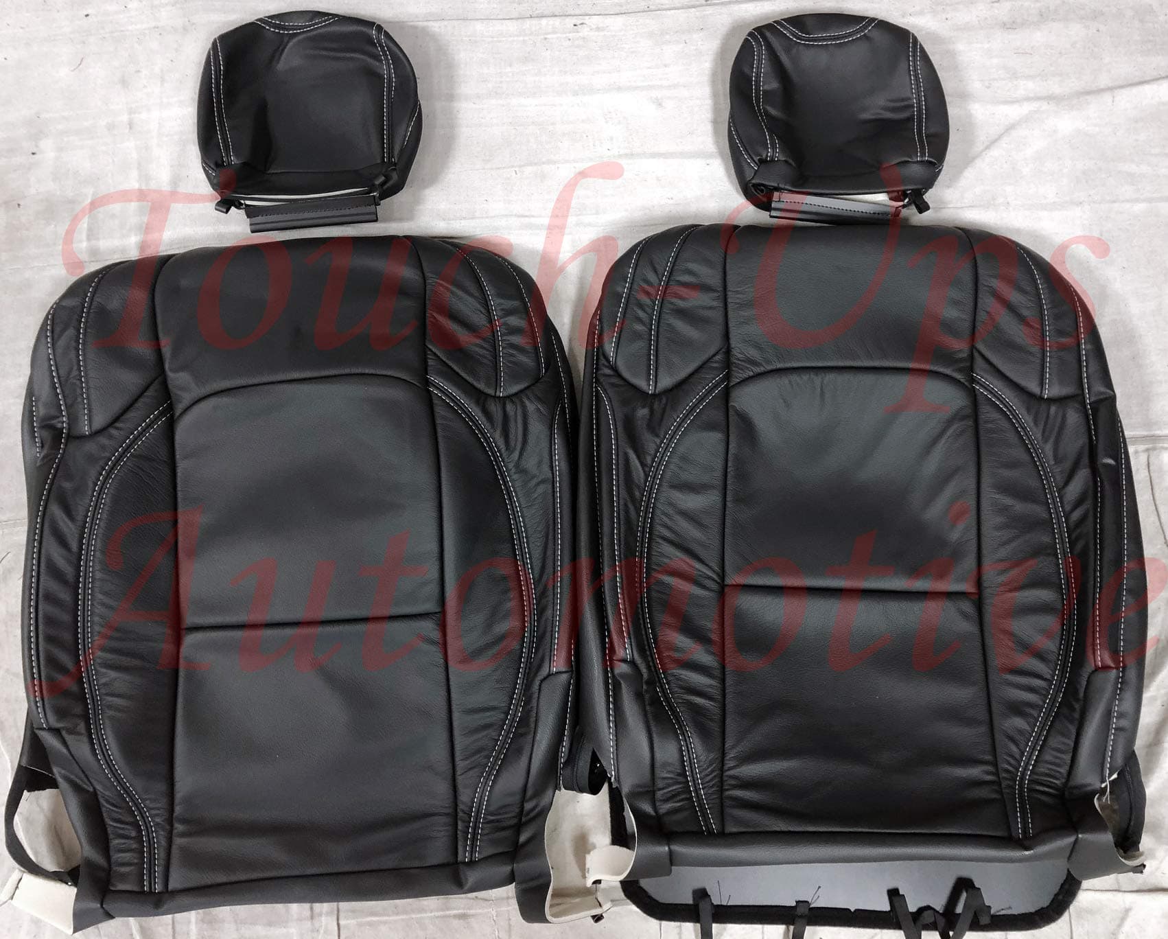 Katzkin Black Leather Seat Covers Kit Compatible with 2018-2019-2020-2021-2022 Jeep Wrangler JL Sahara 4 Door