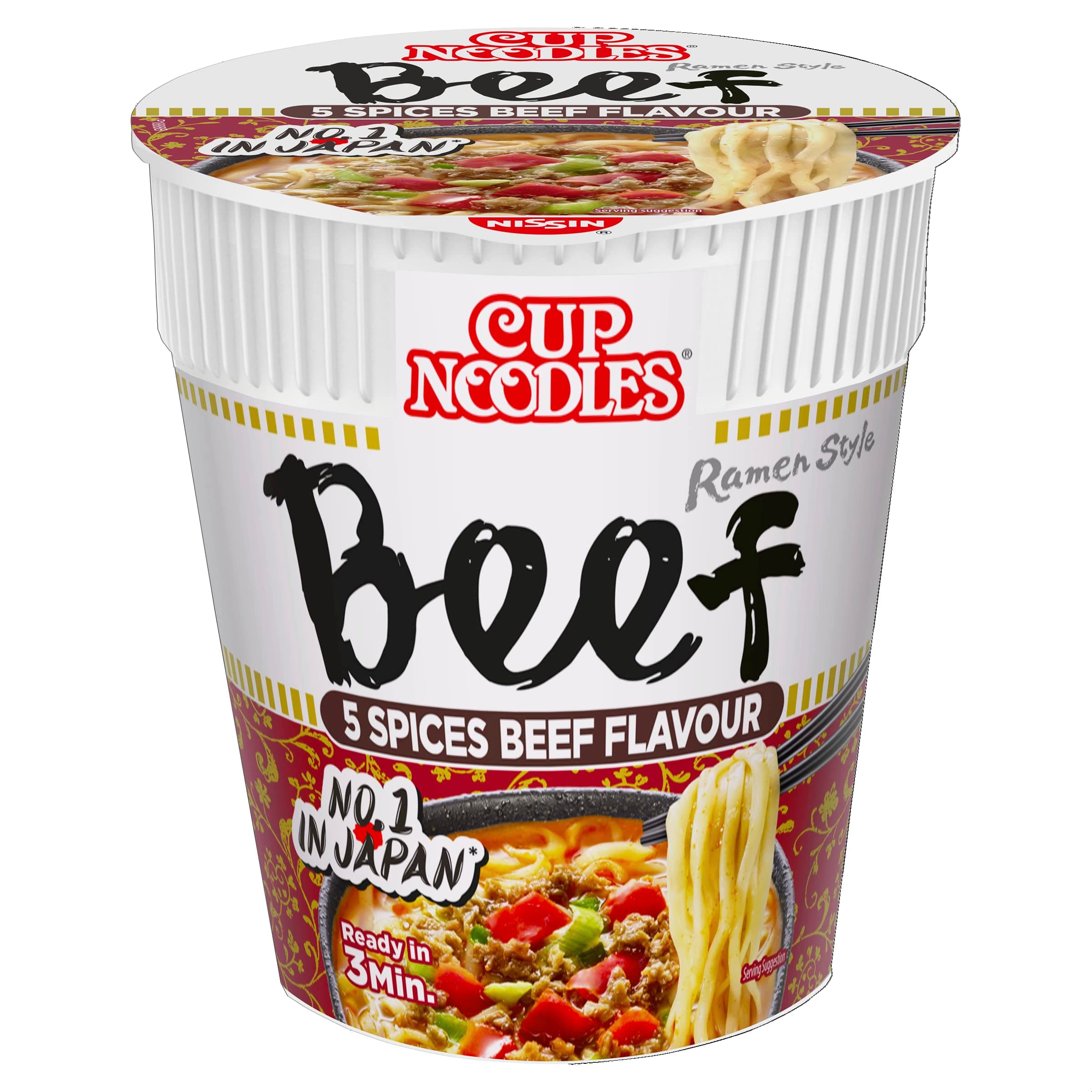 Nissin Cup Noodles 5 Spices Beef Flavour 64g