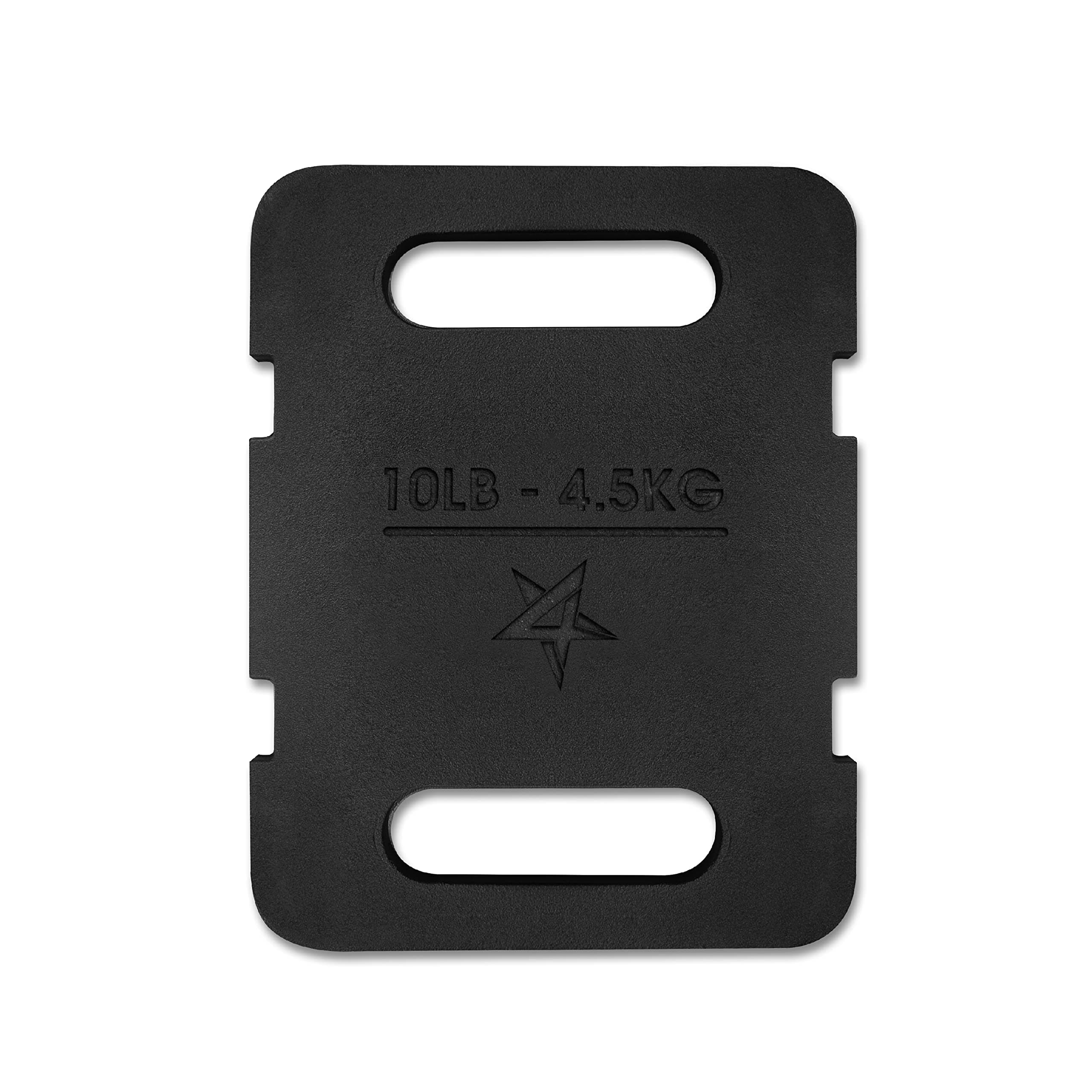 Yes4All Adjustable Ruck Plate with Straps for Rucking, Swings, Squat & Strength Training - Multiple Weights: 10LB to 40LB