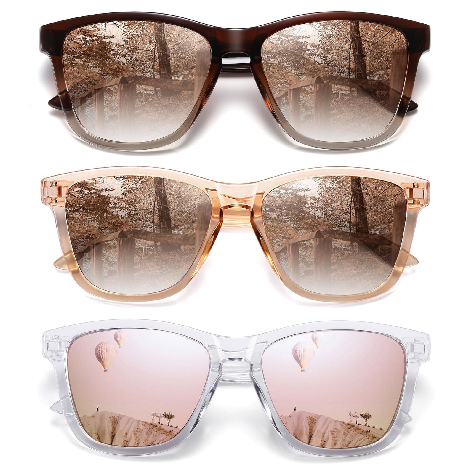 MEETSUNPolarized Sunglasses for Women Men Classic Retro Designer Style Fashion UV400 Protection