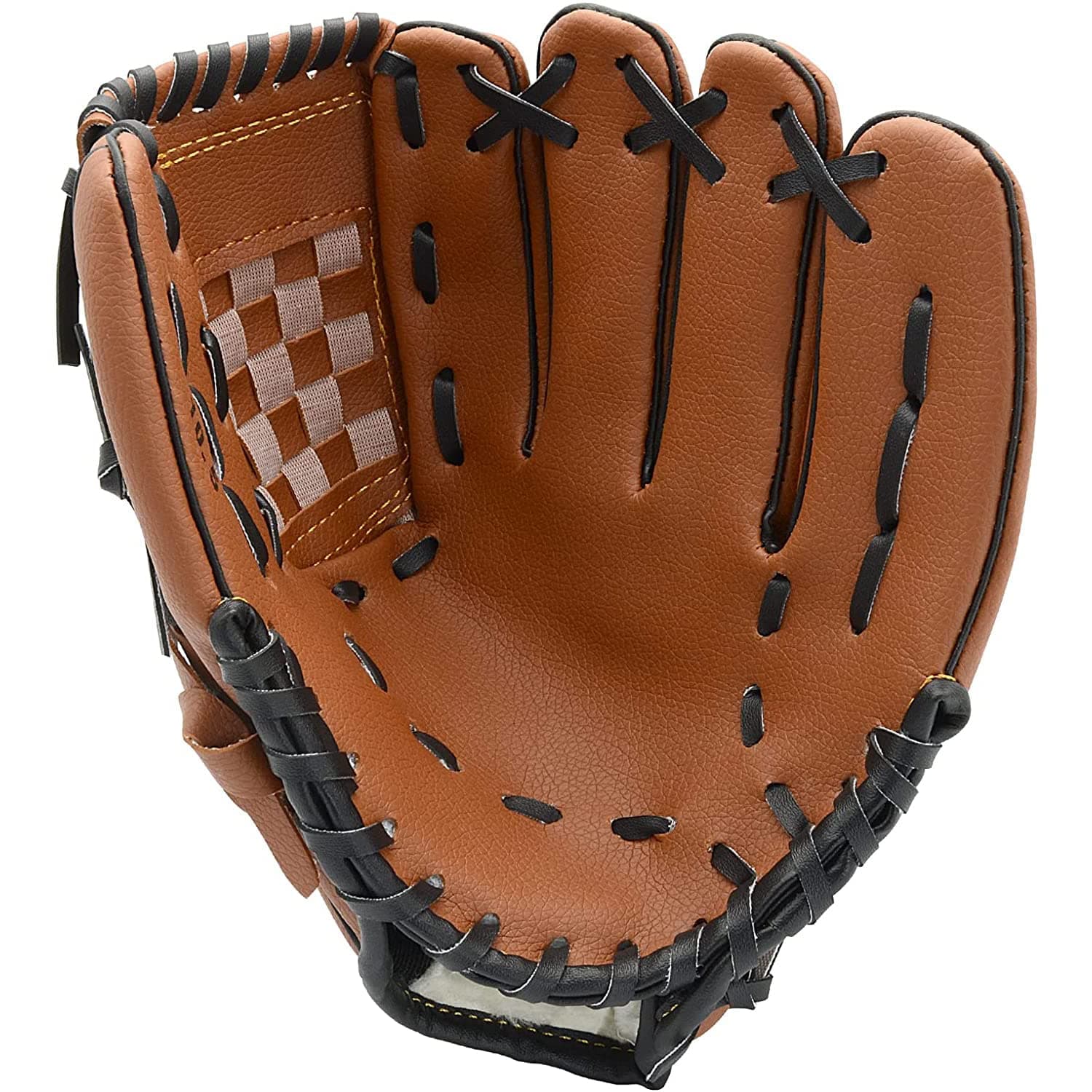 Baseball Glove - Durable Softball Mitt with Cushion PU Leather, 10.5 Inch Left Handed Baseball Glove, Right Hand Throw, Baseball Mitt for Kids, Youth, Adult, Beginner or Infielder