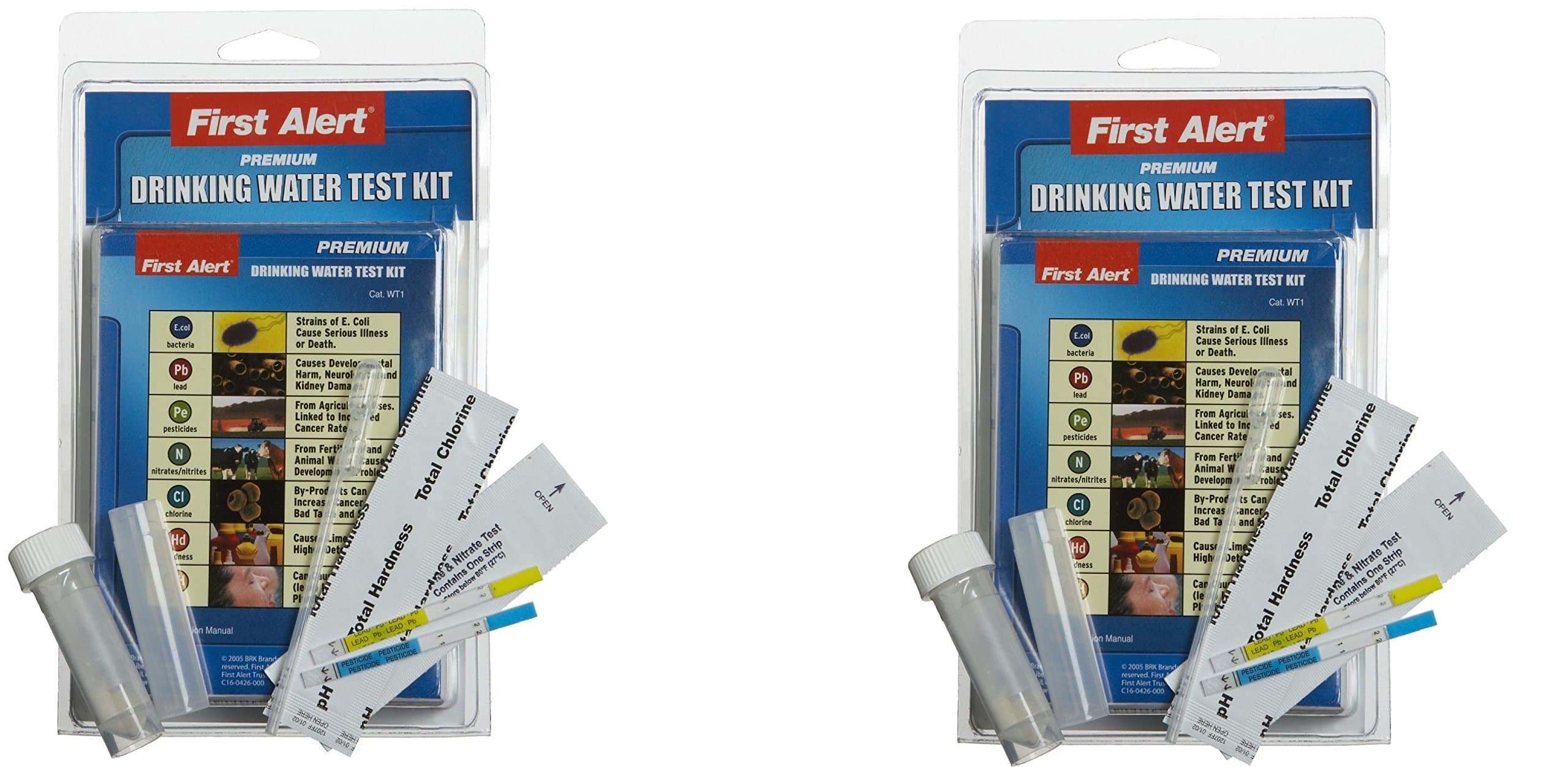First Alert WT1 Drinking Water Test Kit (2 Pack)