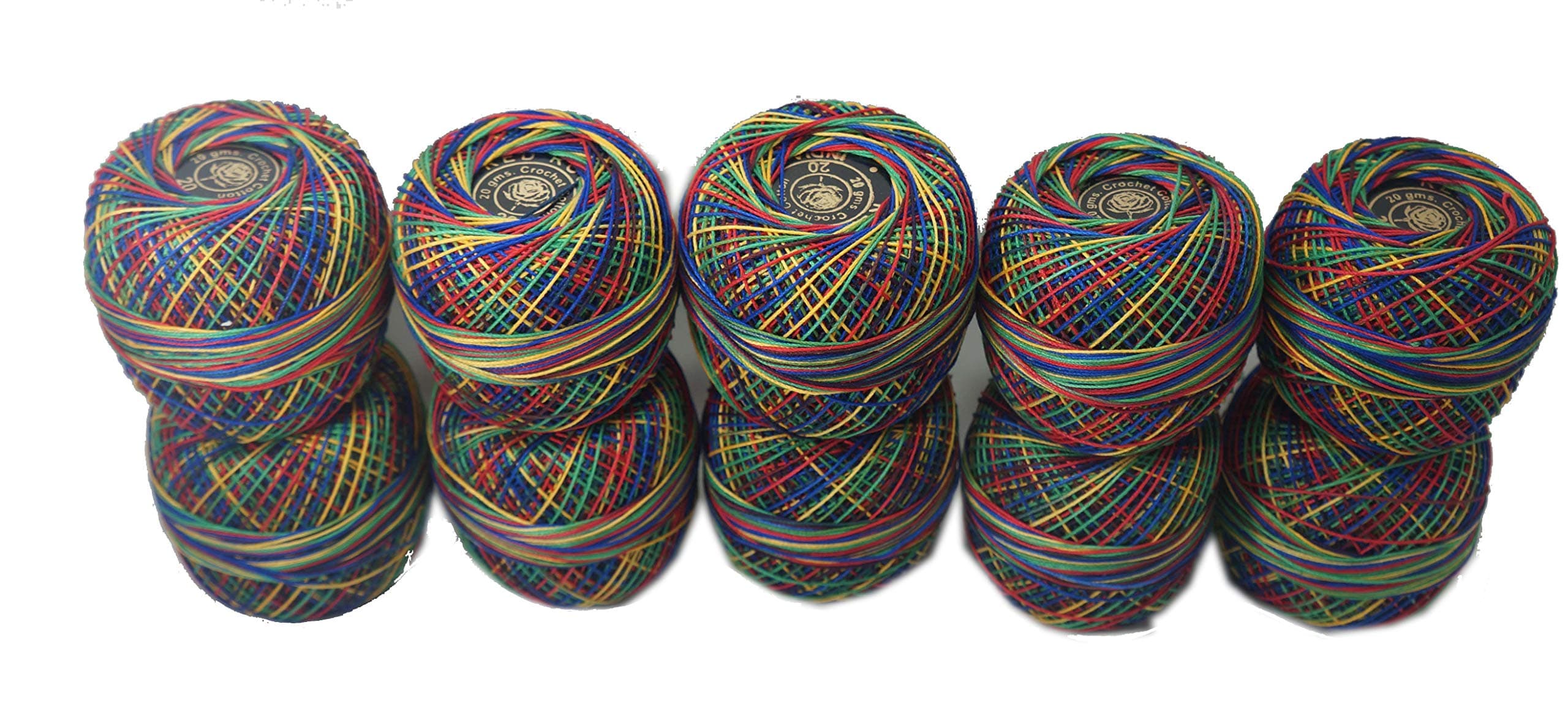 Cotton Yarn Threads Balls Plain Design Cotton Crochet Yarn Crochet Hardanger 5 Ball