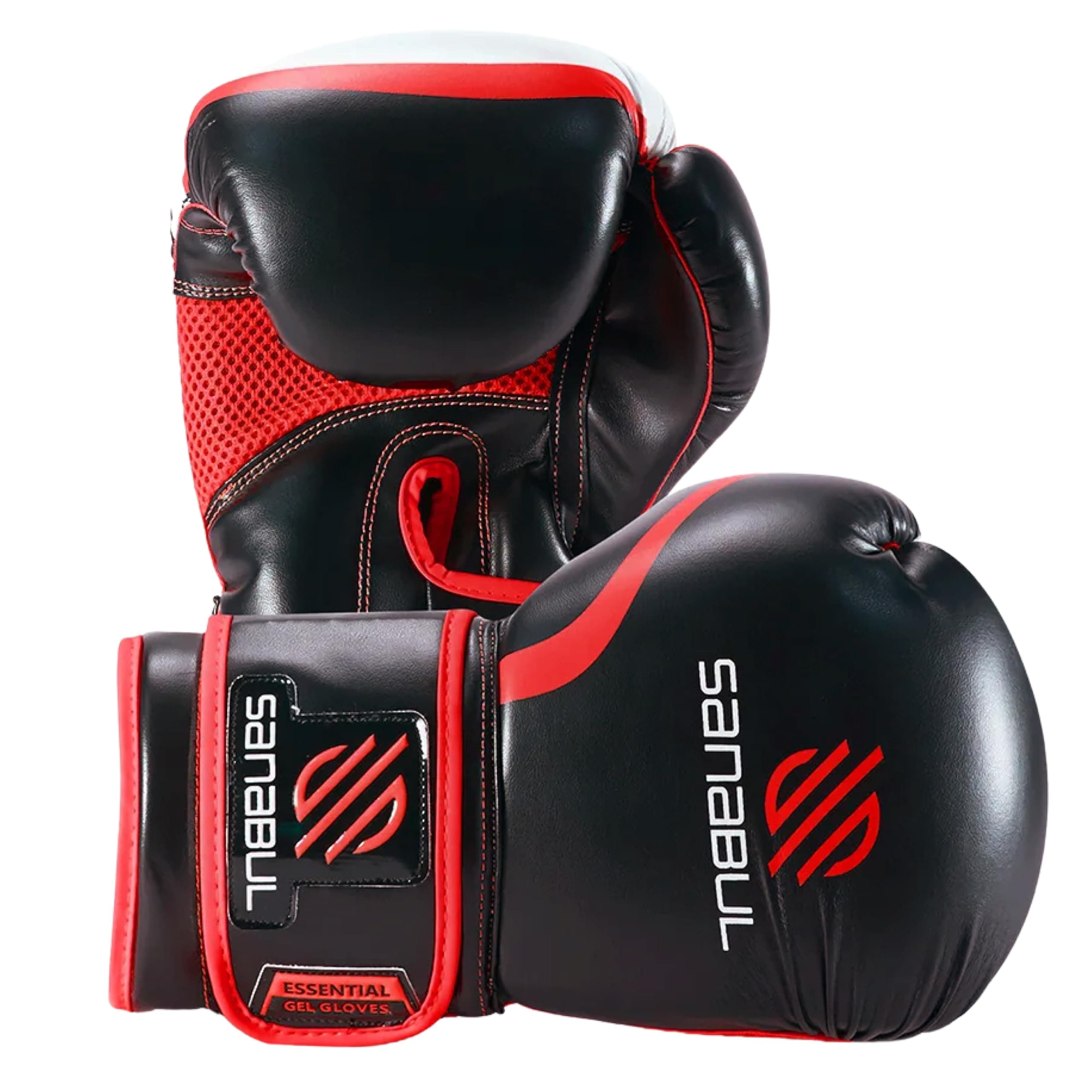 Essential Gel Boxing Gloves for Men & Women, Kickboxing MMA, Muay Thai Gloves and Heavy Bag Training Punching & Sparring