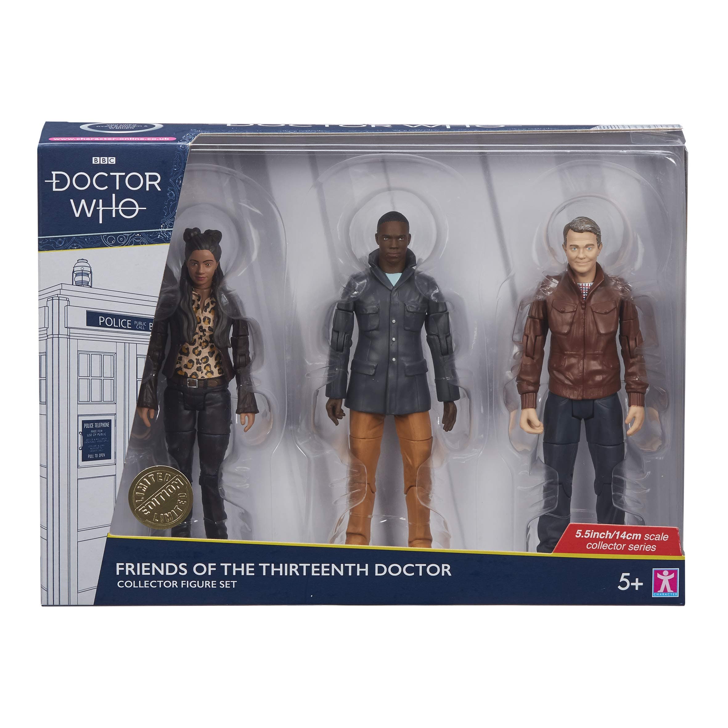 Character Options DOCTOR WHO Friends of the Thirteenth Doctor Collector Figure Set,07245RPD