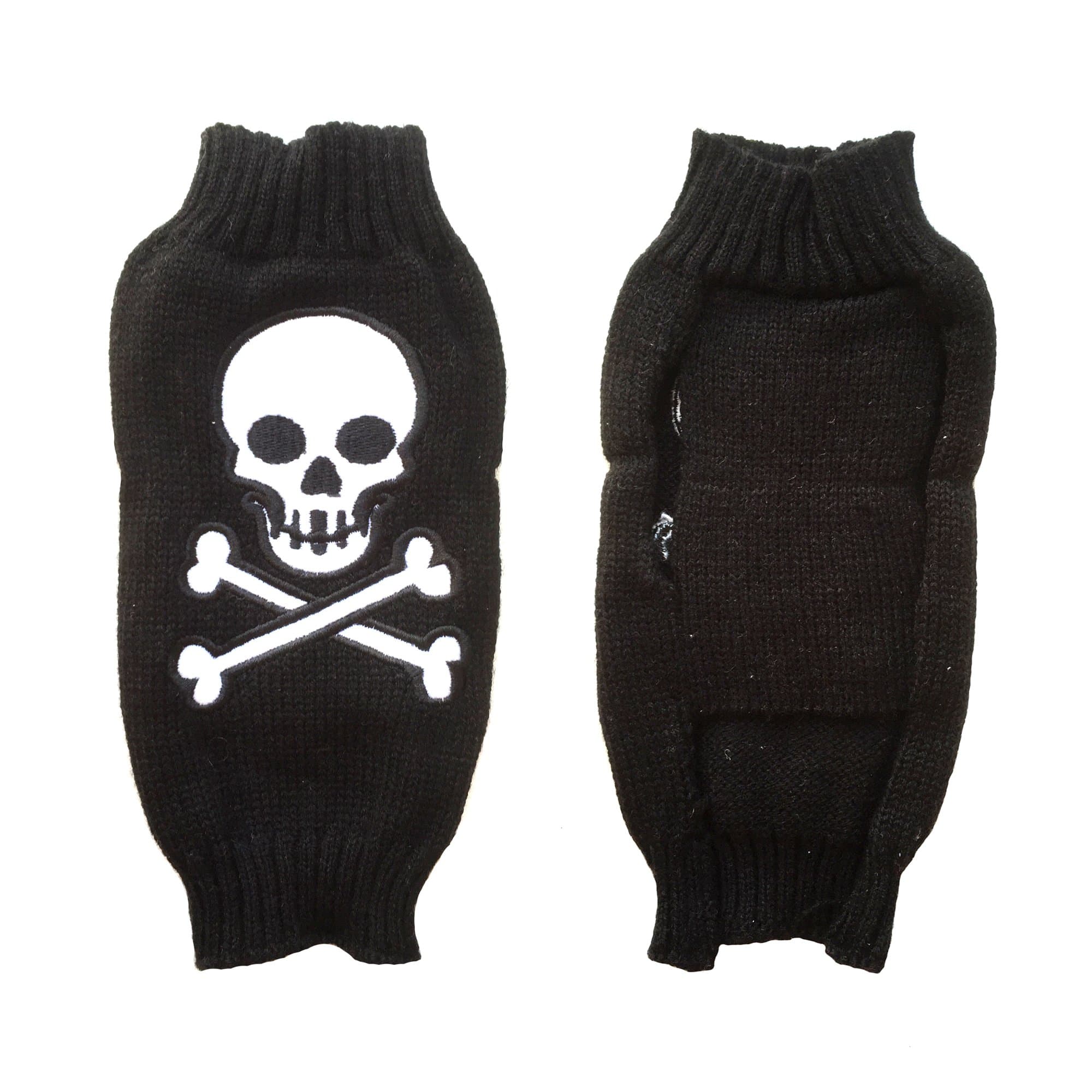 Westieclub Cute Soft Halloween Style Black/White Skull Pet Puppy Dog Sweater Jumper Clothes Coat (M)