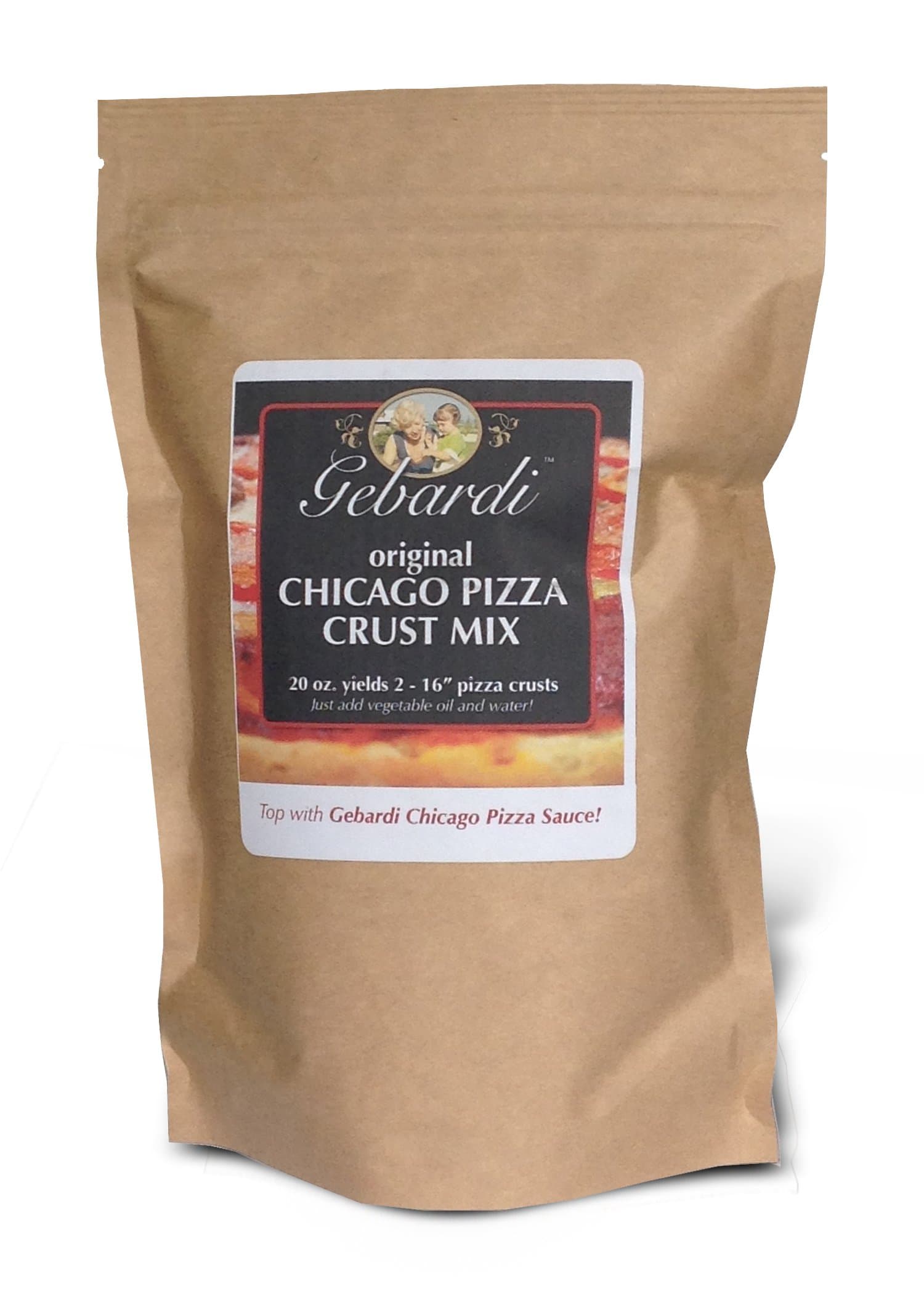 Gebardi Chicago Pizza Crust Mix Original - 20 oz bags (case/pack of 6)
