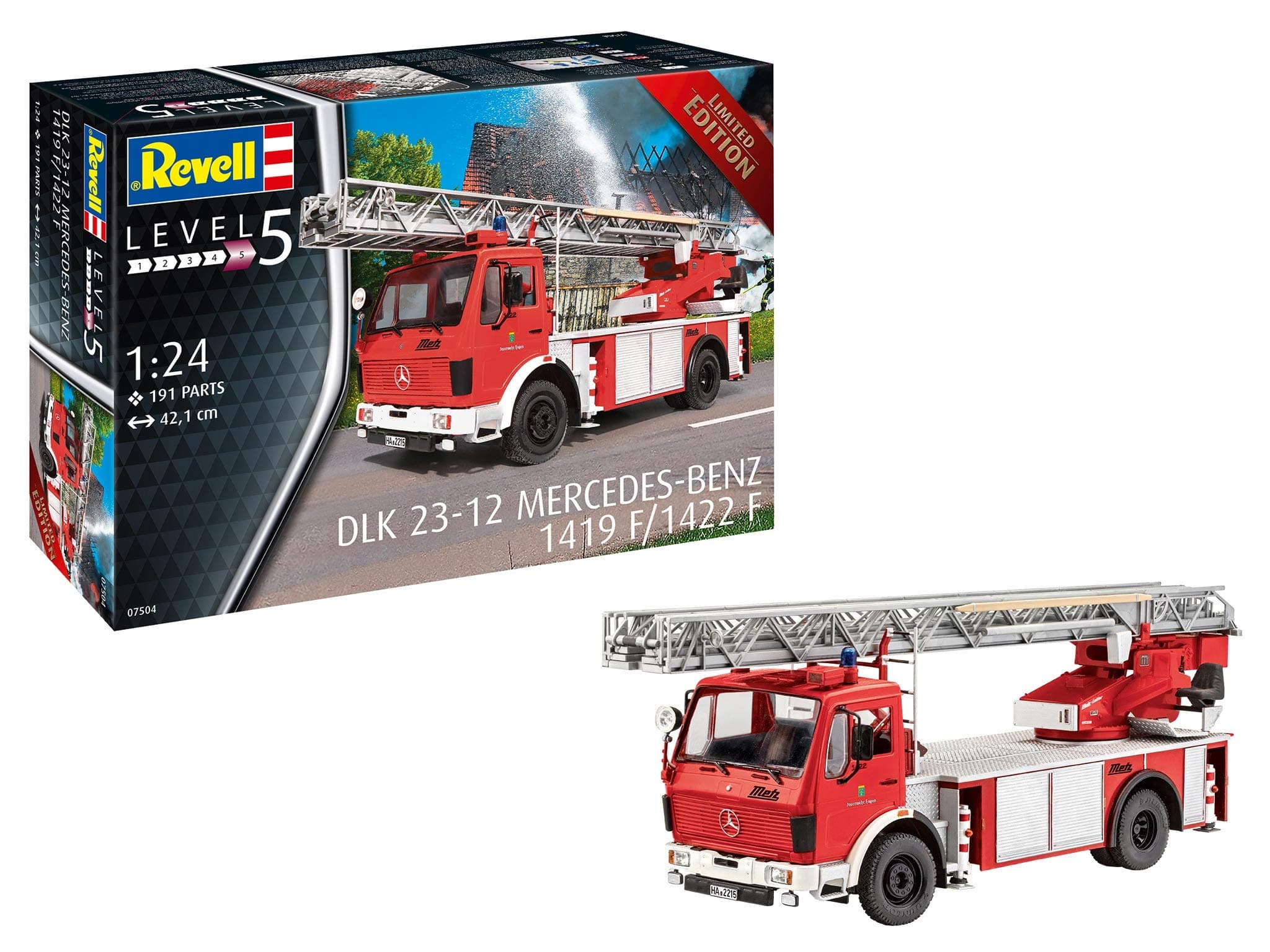 Mercedes Benz DLK 23-12 1419F/1422F Fire Truck 1/24 Scale
