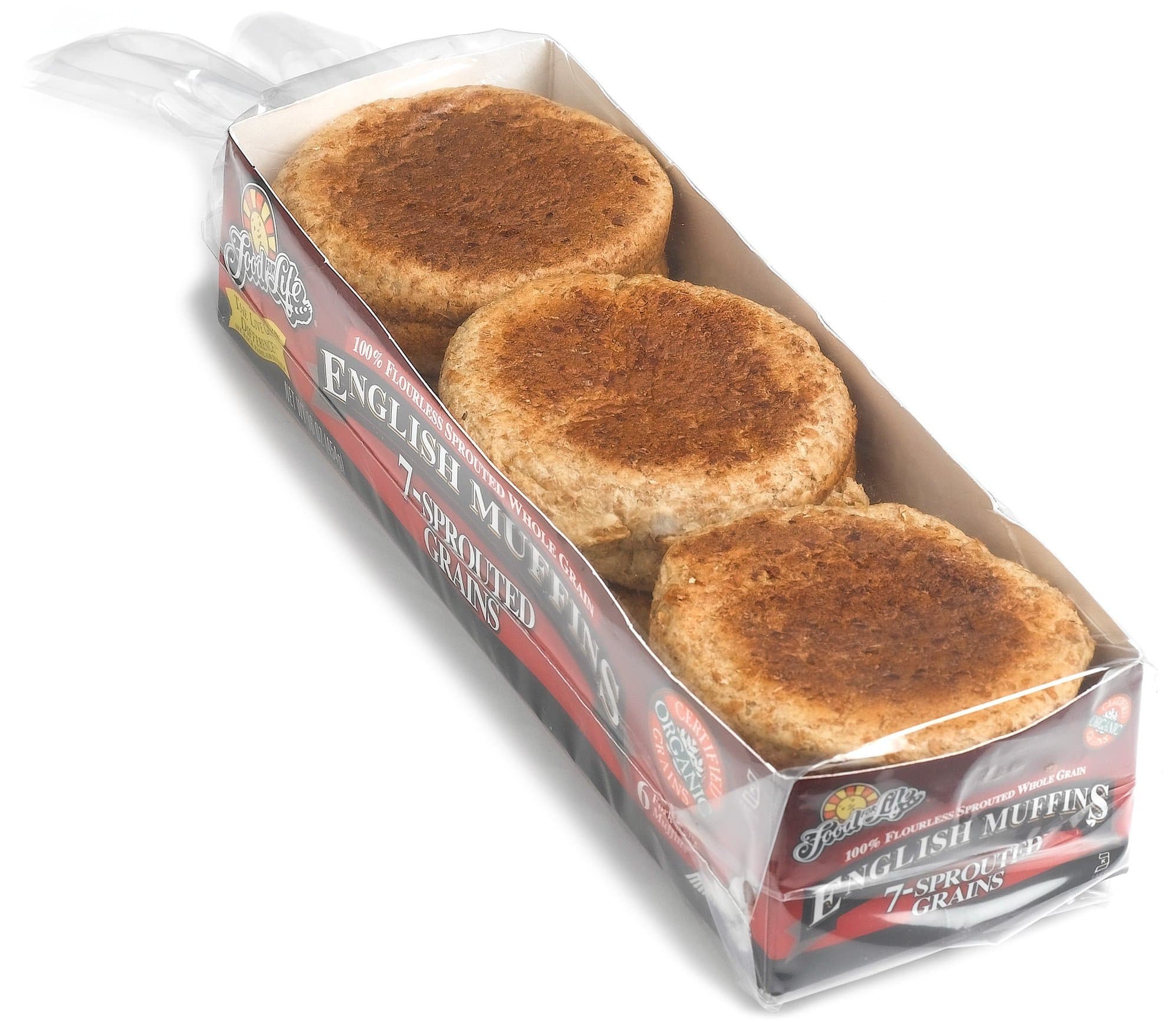 Organic 7 Grain English Muffins, 16 OZ
