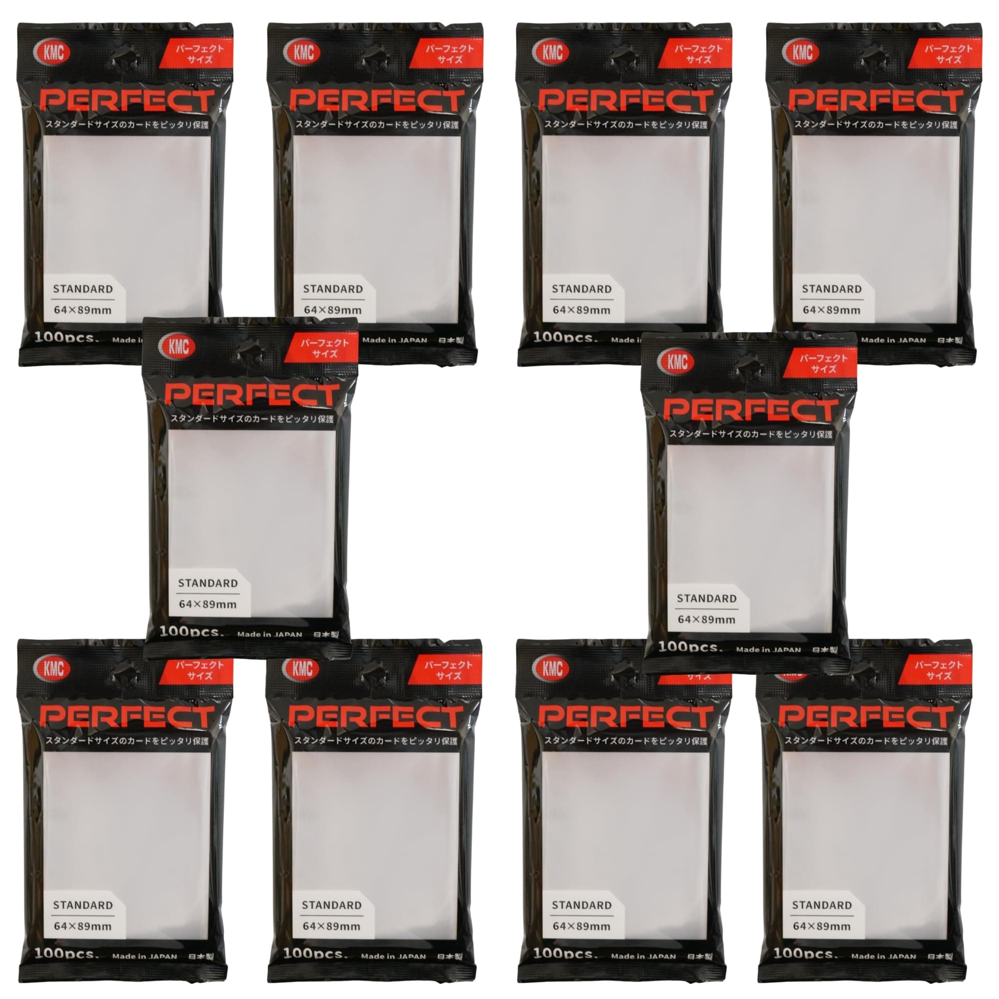 100 Card Barrier Perfect Size (10 Packs/Total 1000)