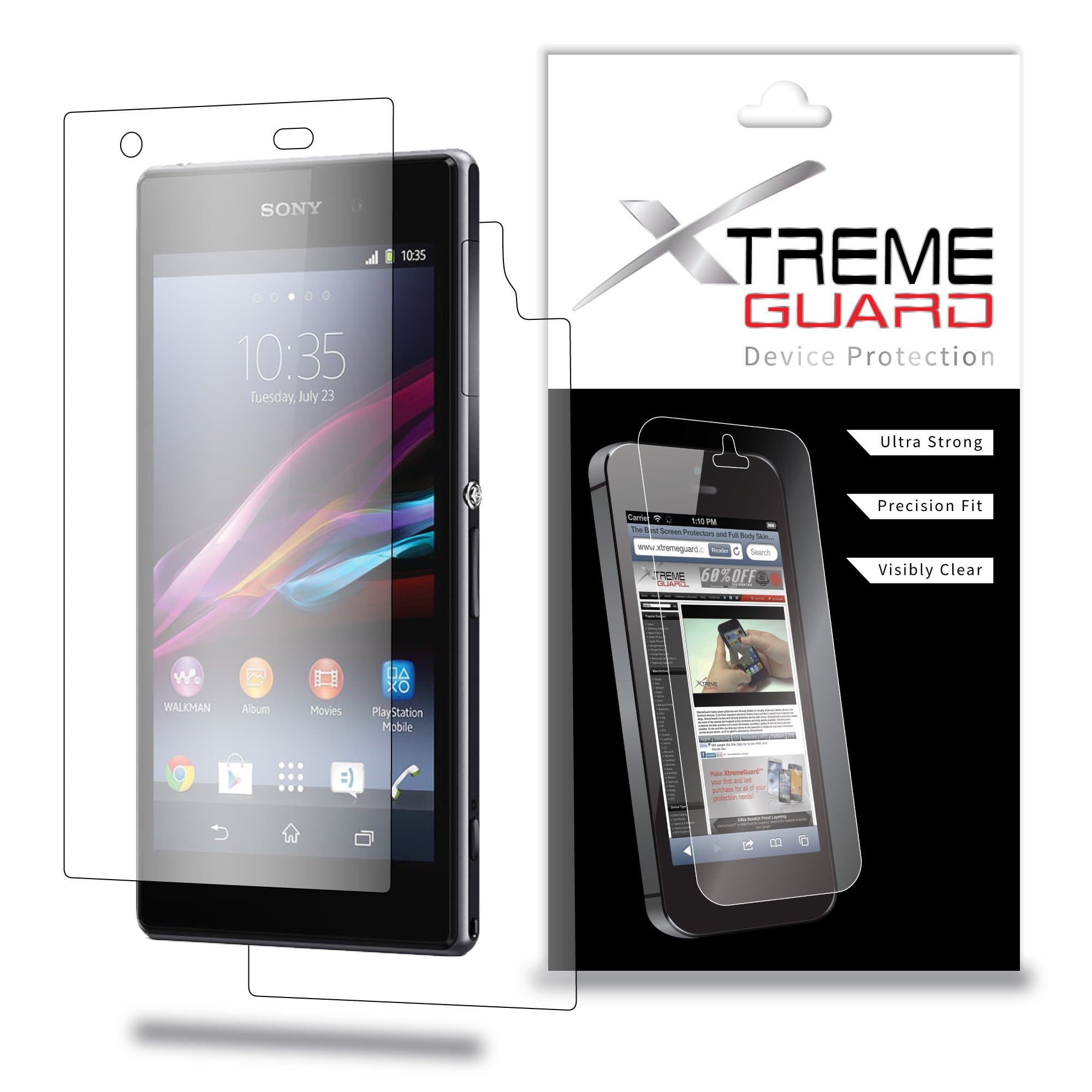 XtremeGuard™ Full Body Screen Protector for Sony Xperia Z1S (Ultra Clear) **Not Compatible w/Xperia Z1**
