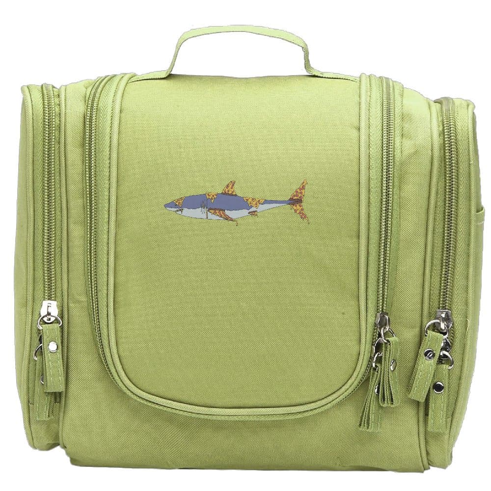 JCBaa Pizza Shark Makeup Bag/Cosmetic Bags Women's Portable Brushes Case Toiletry Bag Travel Kit Jewelry Organizer Multifunctional Pouch/Bags for Household,Business,Vacation