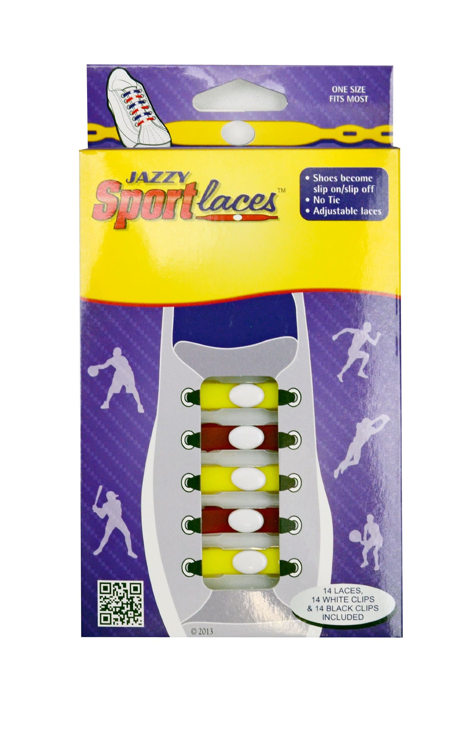 Jazzy Sport Laces - No Tie - 19 Fanwear Colors (Maroon/Gold)