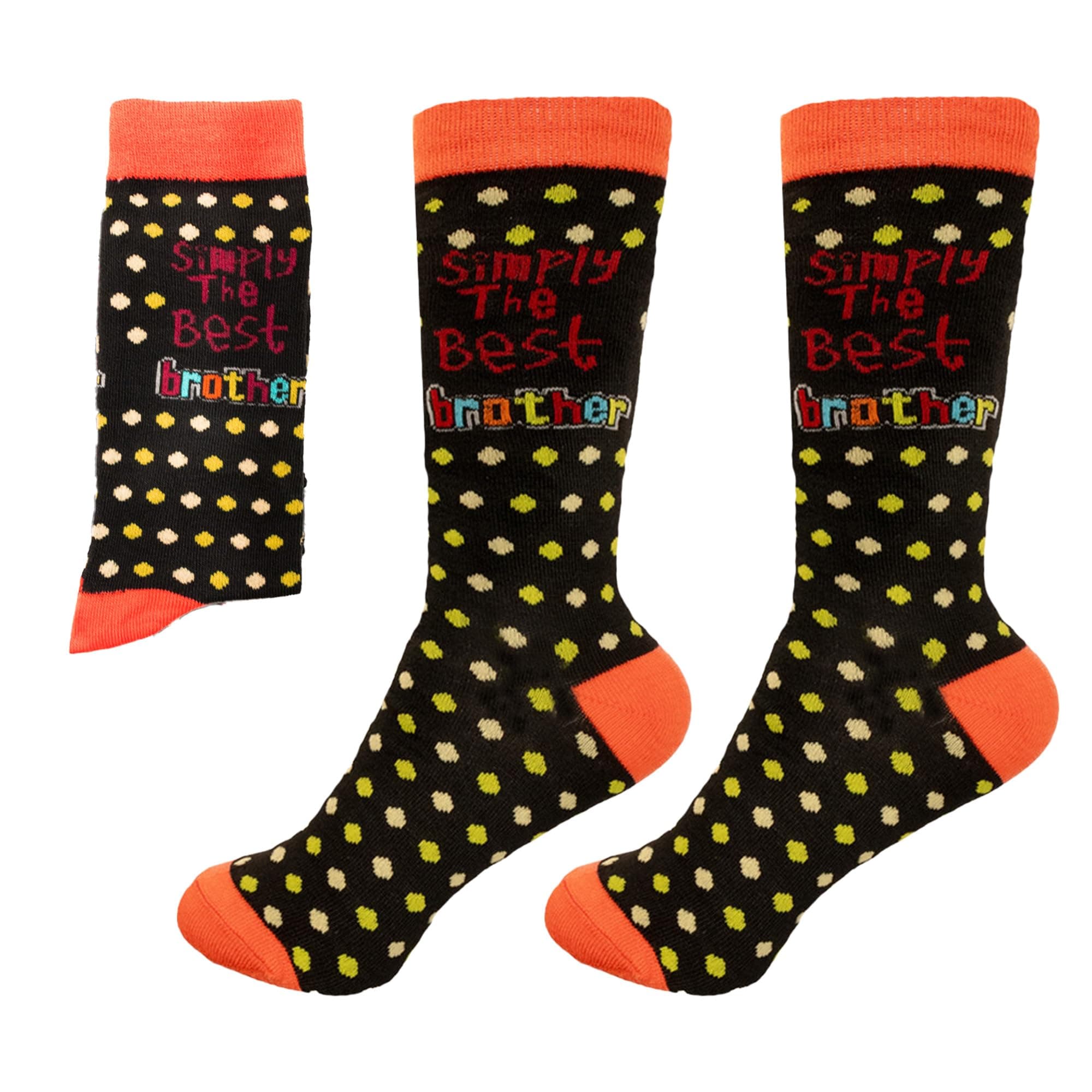 SHATCHI Boys Simply The Best Novelty Socks For Mens Women Girls Brothers Day, Sisters Day Christmas Birthday Gift, Simply The Best Brother