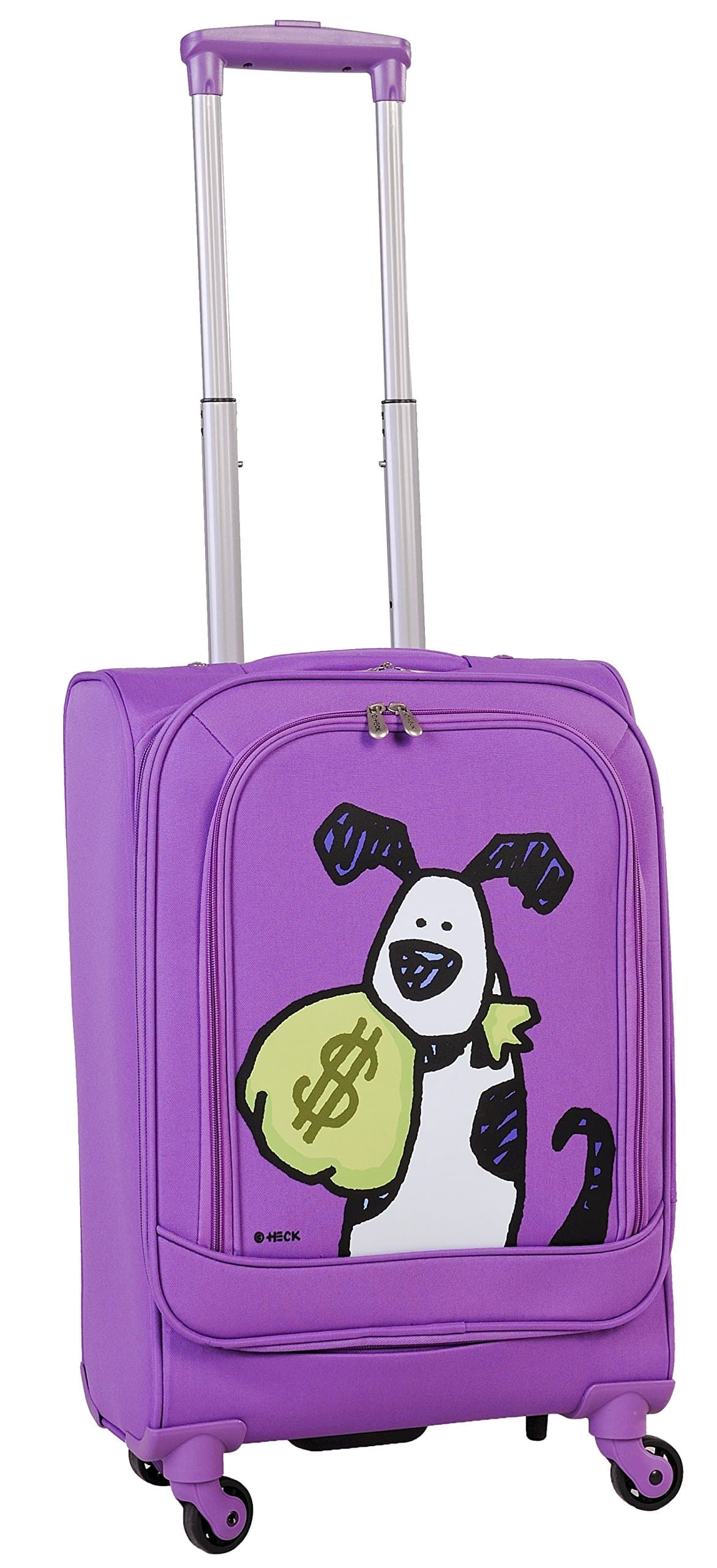 Ed Heck Money Doggie Spinner Luggage 21 Inch, Purple, One Size