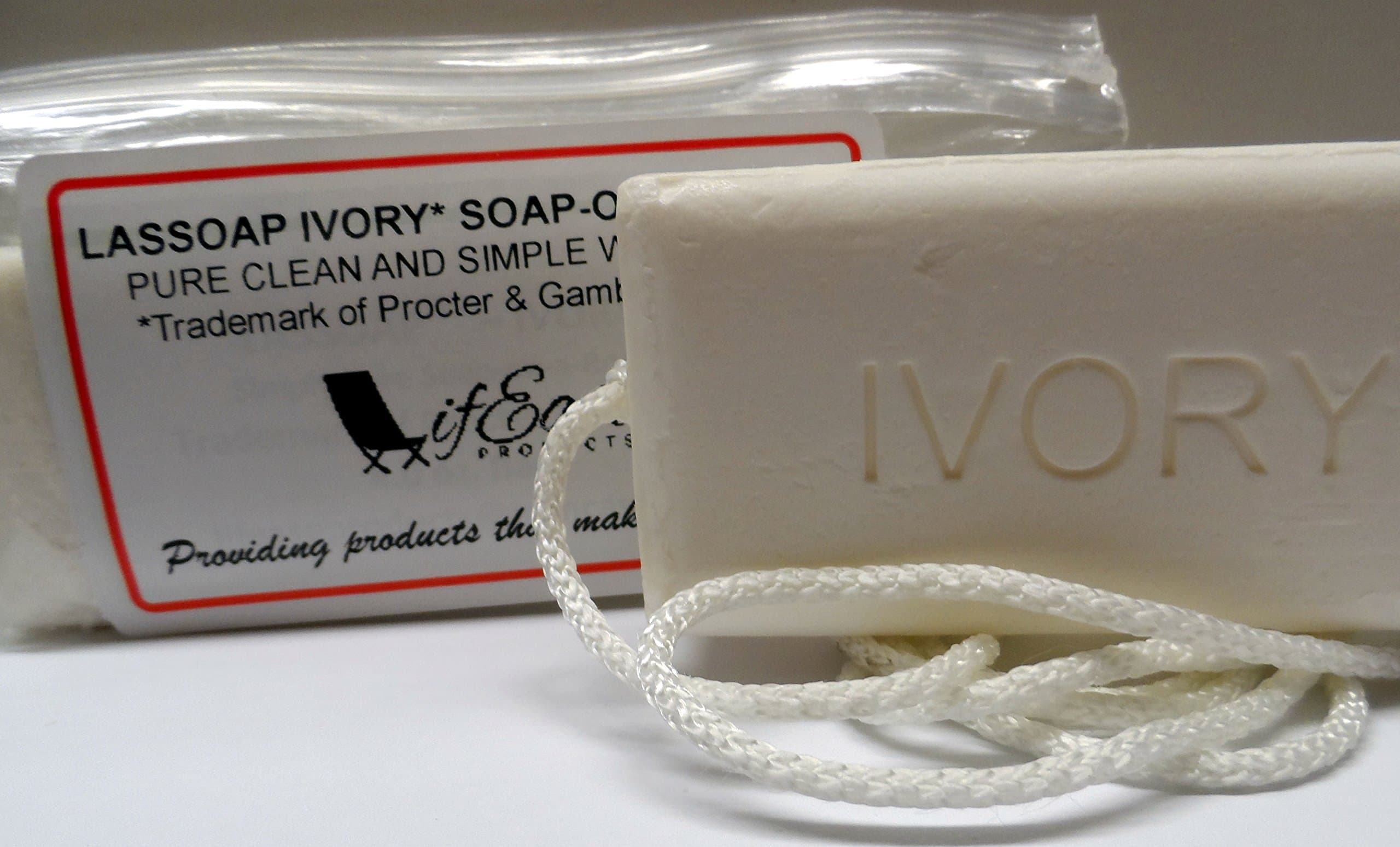 3 Bars LASSOAP Ivory Aloe - Your Favorite Soap-on-a-Rope