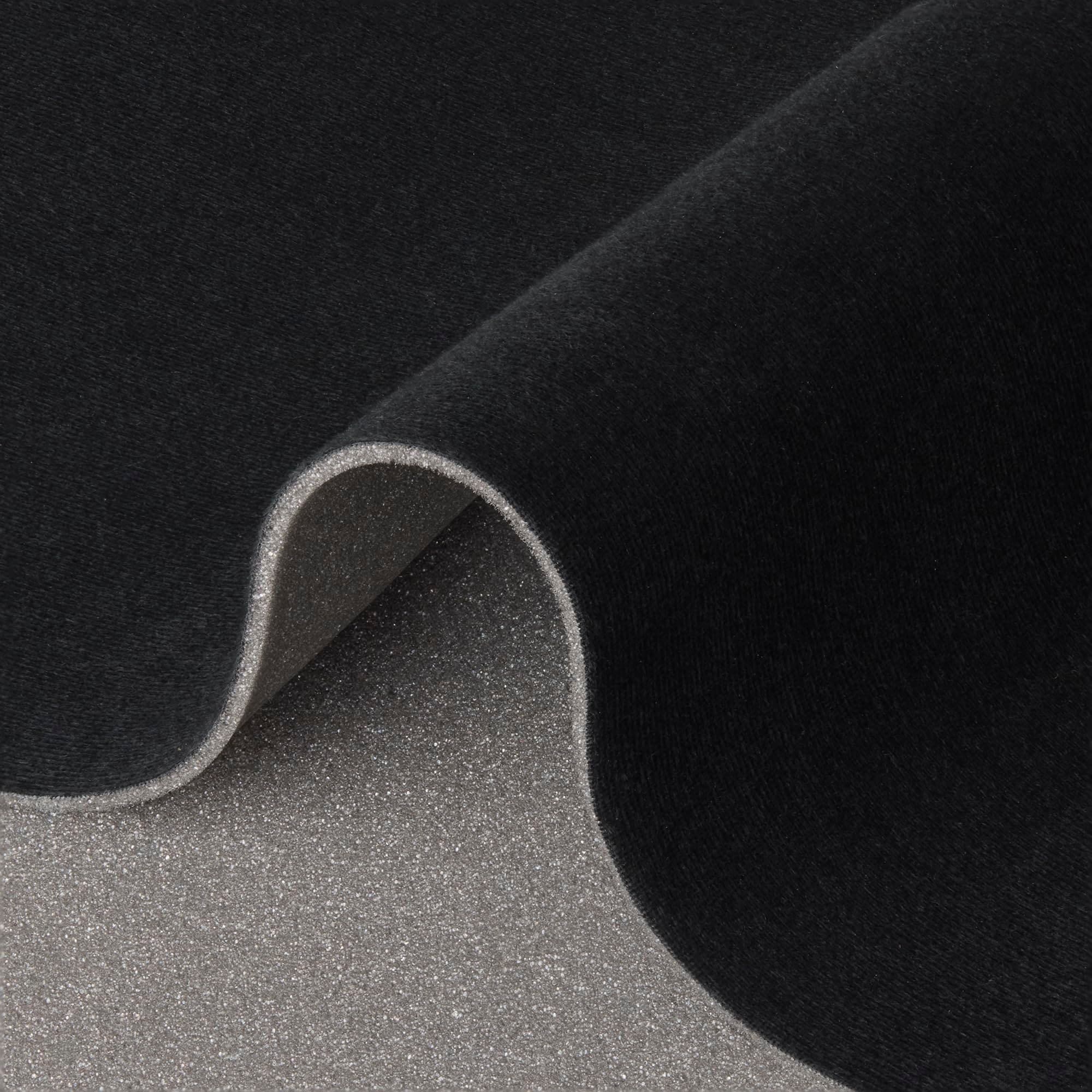 ヘッドライナーファブリック フォームバッキング付き - 自動車用屋根交換素材 車 SUV ピックアップ用 RV内装修理 DIY 60インチx36インチ (ブラック)