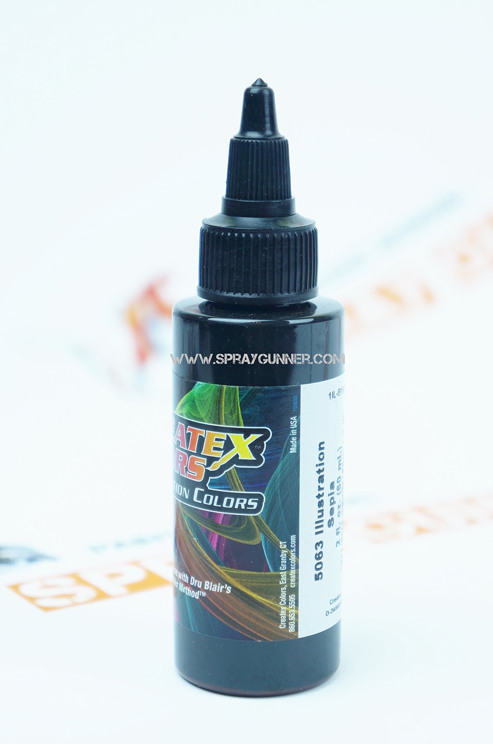 Createx 5063 Sepia 2oz. Airbrush Paints. by SprayGunner