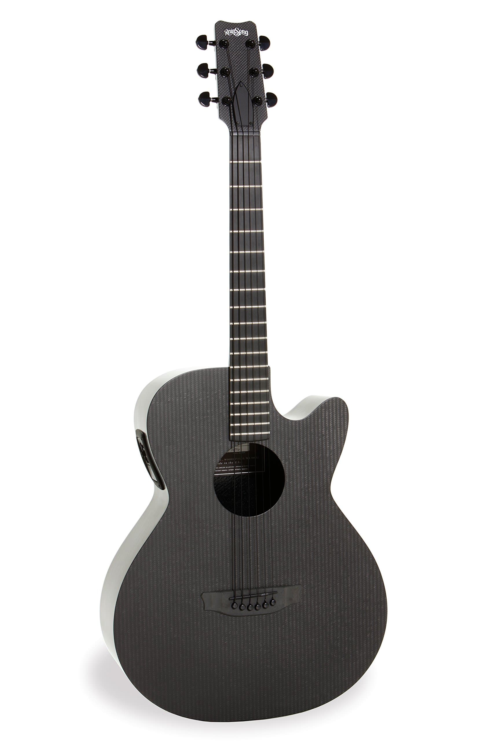 Smokey SMH Acoustic-Electric Guitar, Clear Carbon