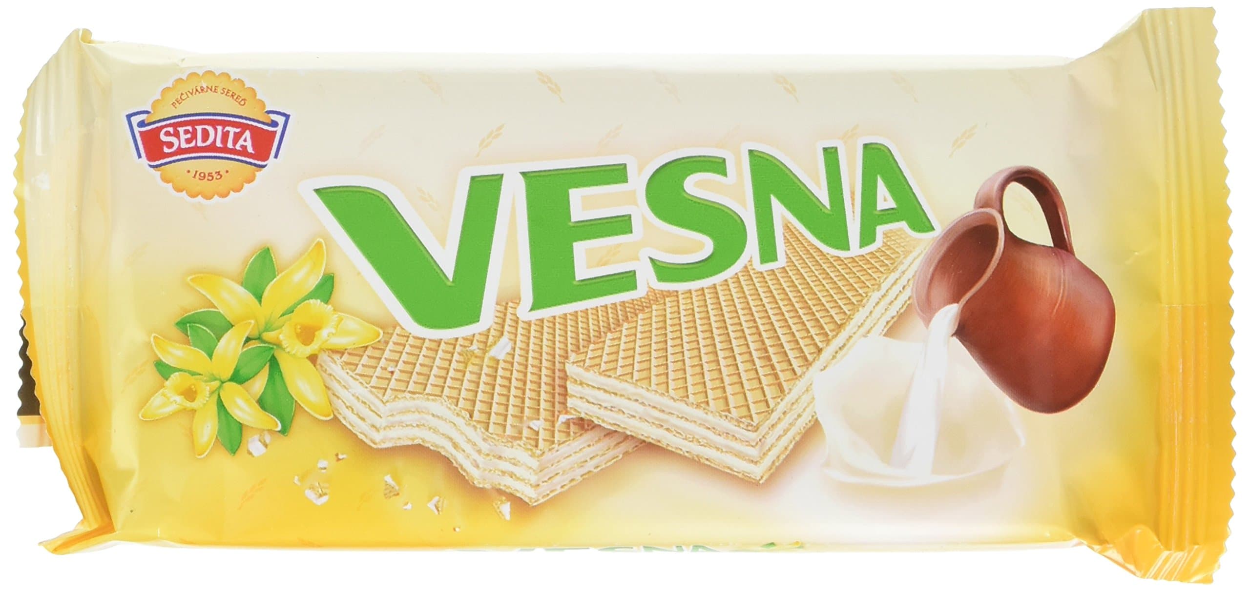 Sedita Vesna Vanilla Wafers, 50 g, Pack of 48