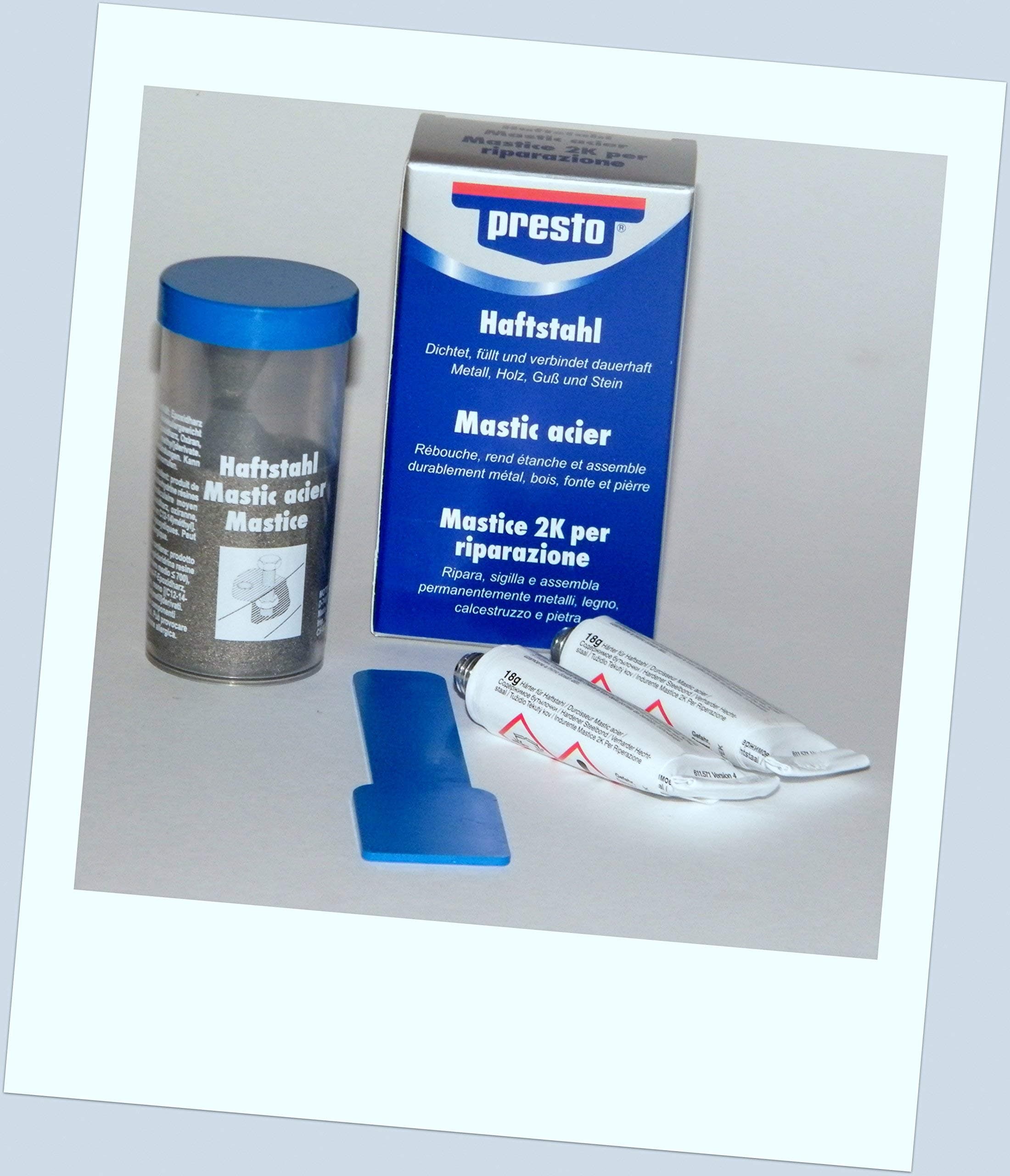 Presto Adhesive Steel 125 g (Liquid Aluminium)