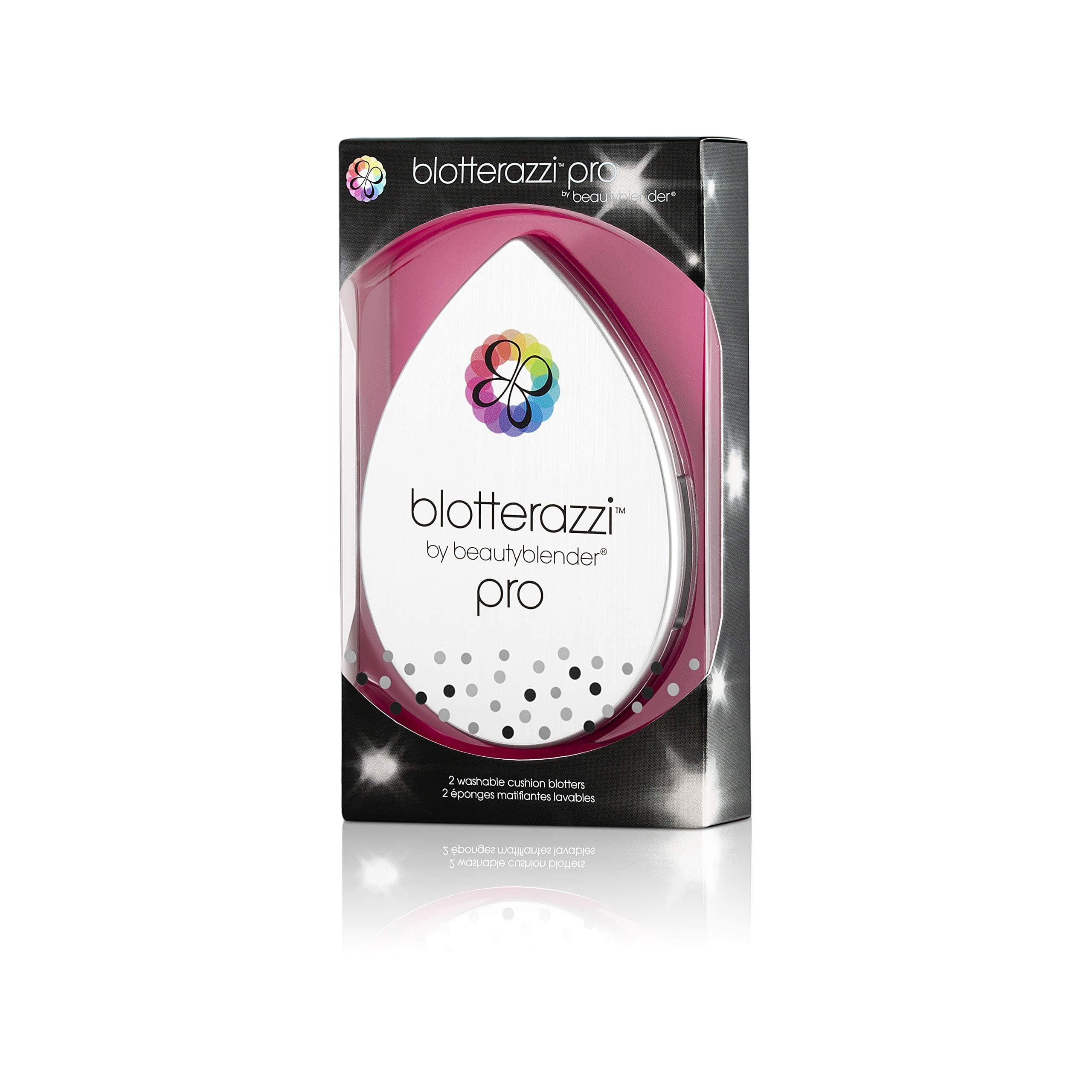 Beautyblender® | Blotterazzi® Pro Reusable Makeup Blotting Sponge, Includes Mirrored Compact, Re-Texturize Makeup, Absorb Excess Oil and Shine