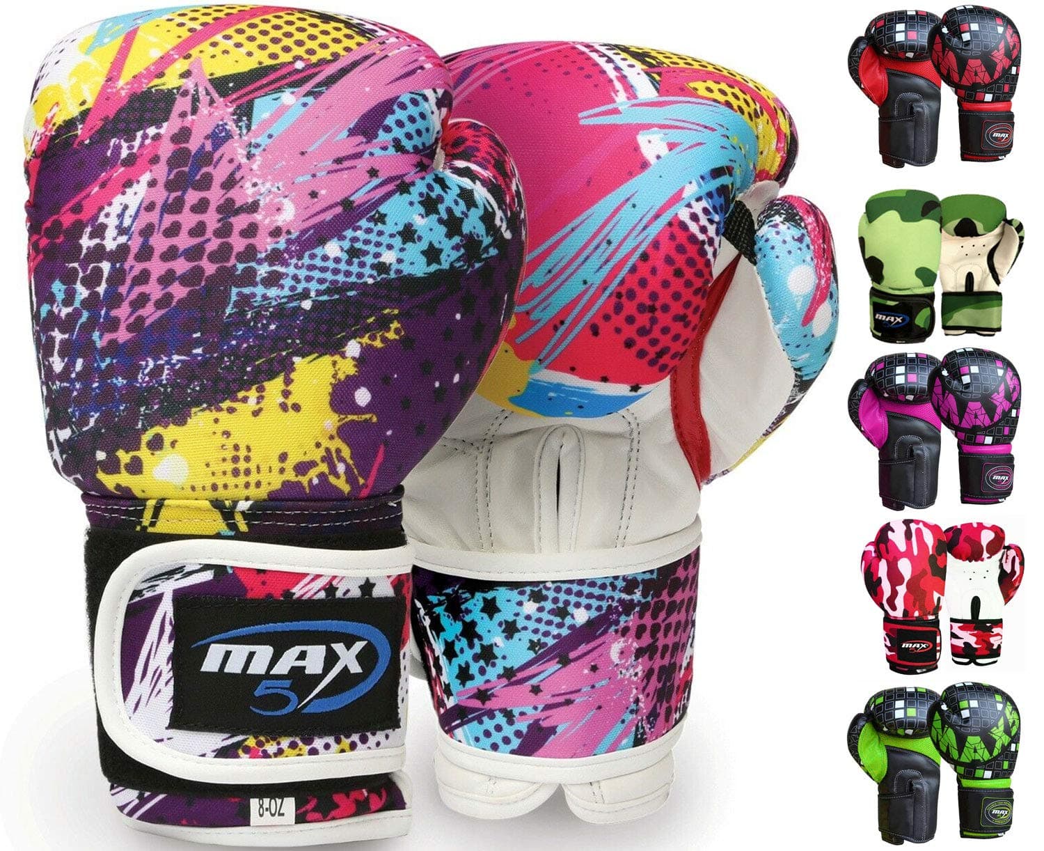 Kids Boxing Gloves Muay Thai Kick Boxing Training MMA Punching bag Mitts Junior