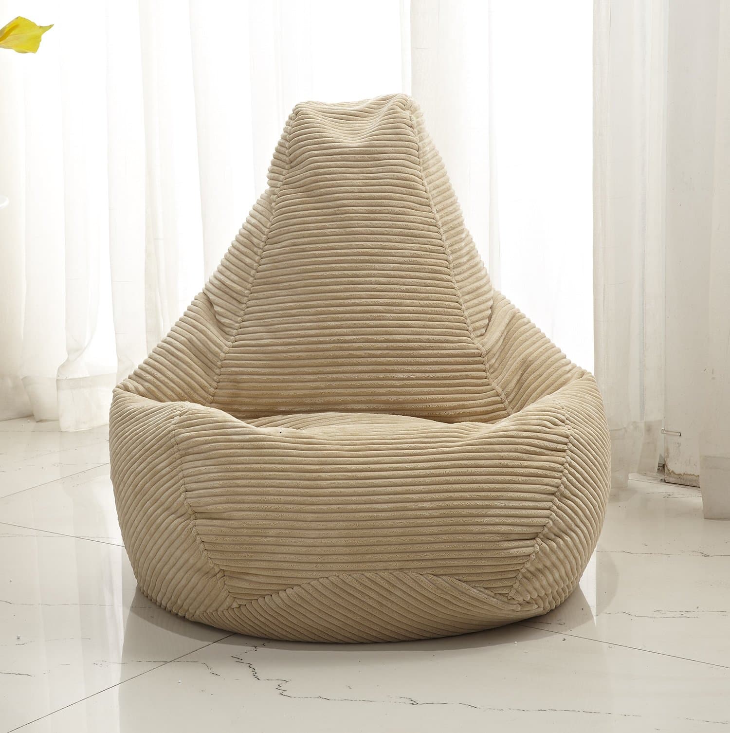 Adult Corduroy Bean Bag, Beige