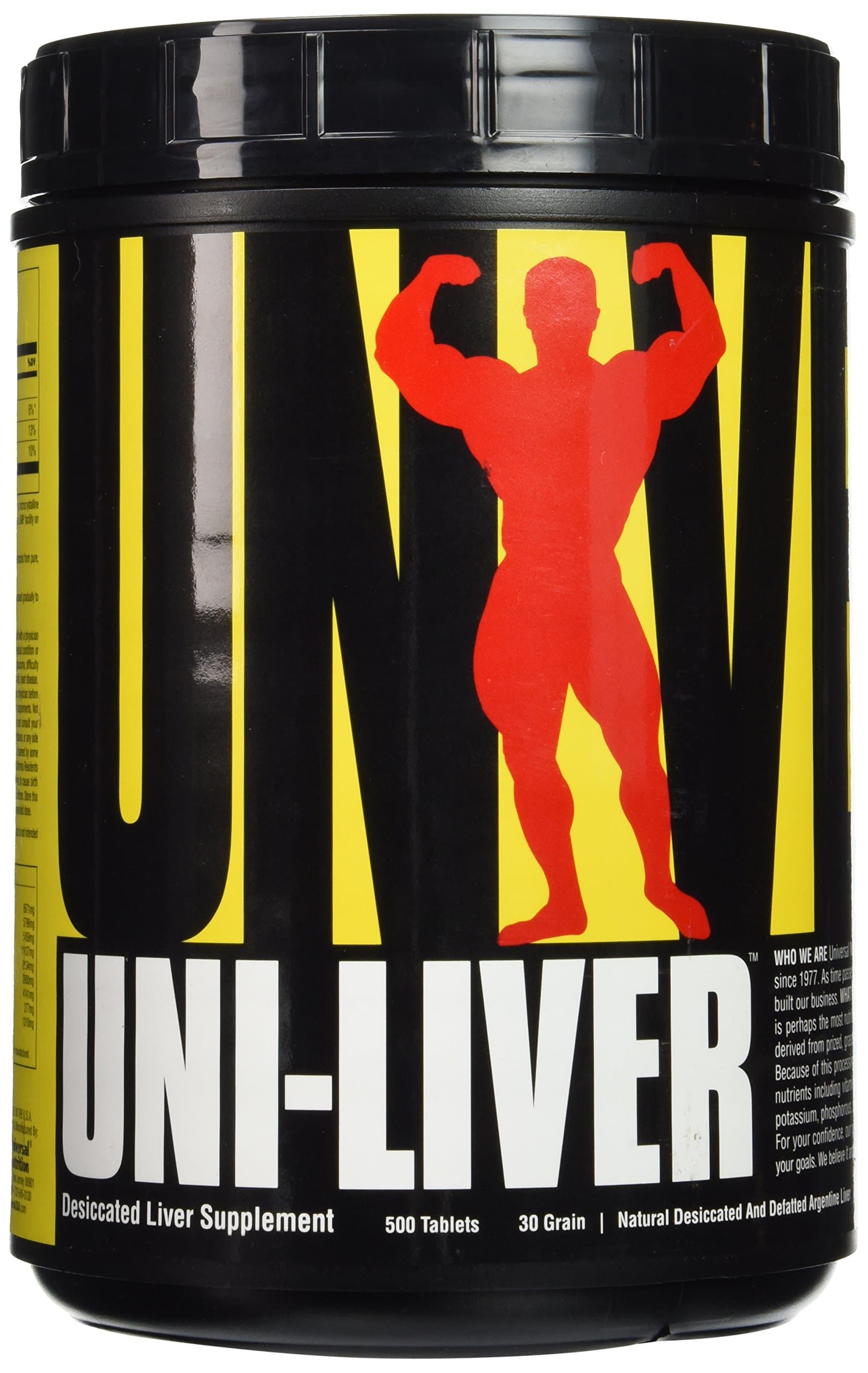 Universal Nutrition Uni-Liver, 500 Tablets