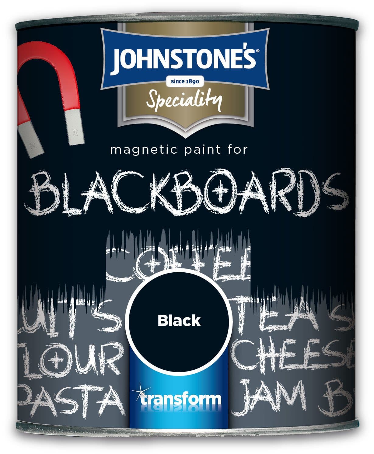 Johnstone's Speciality Magnetic Blackboard Paint - Black 750ml