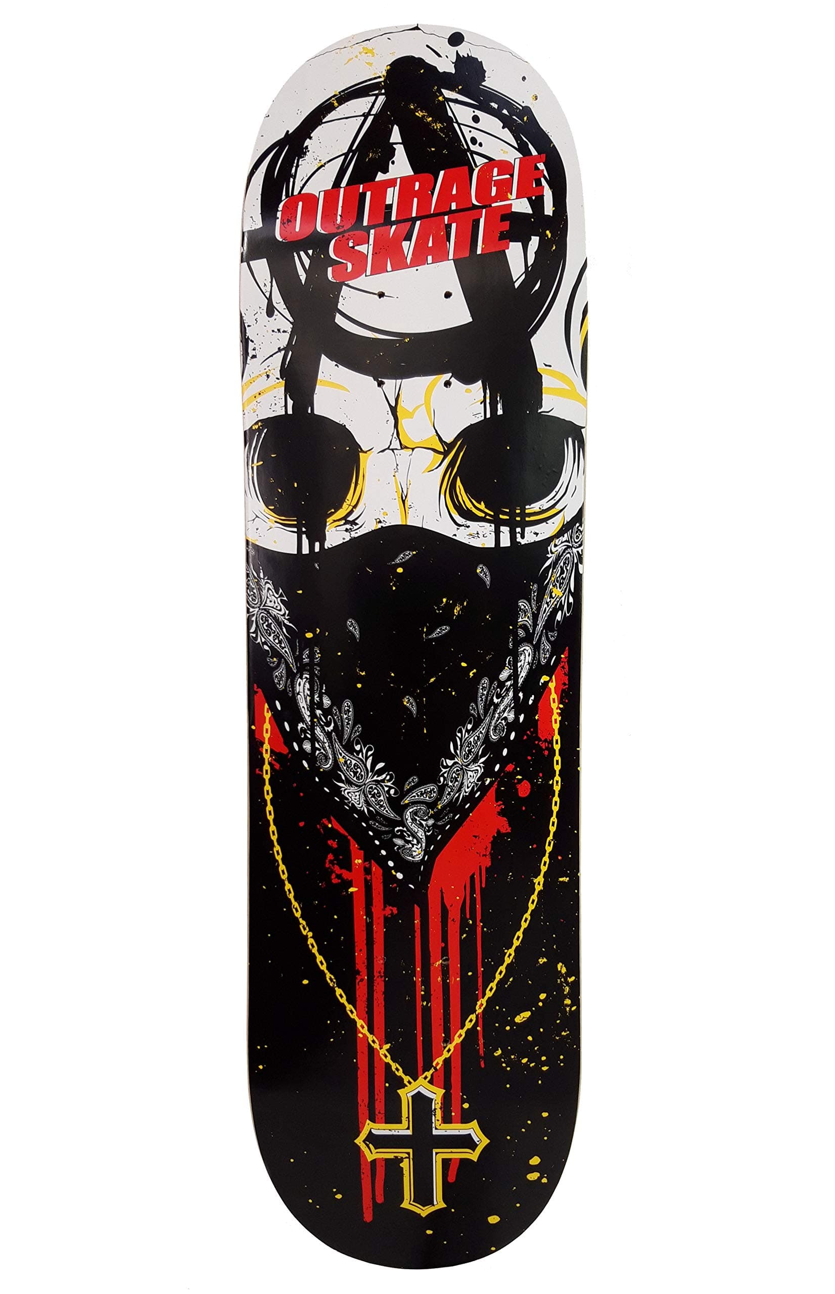 Outrage Skateboard Deck Blood Syndicate (8.25") 100% Canadian Maple + Free Grip Tape