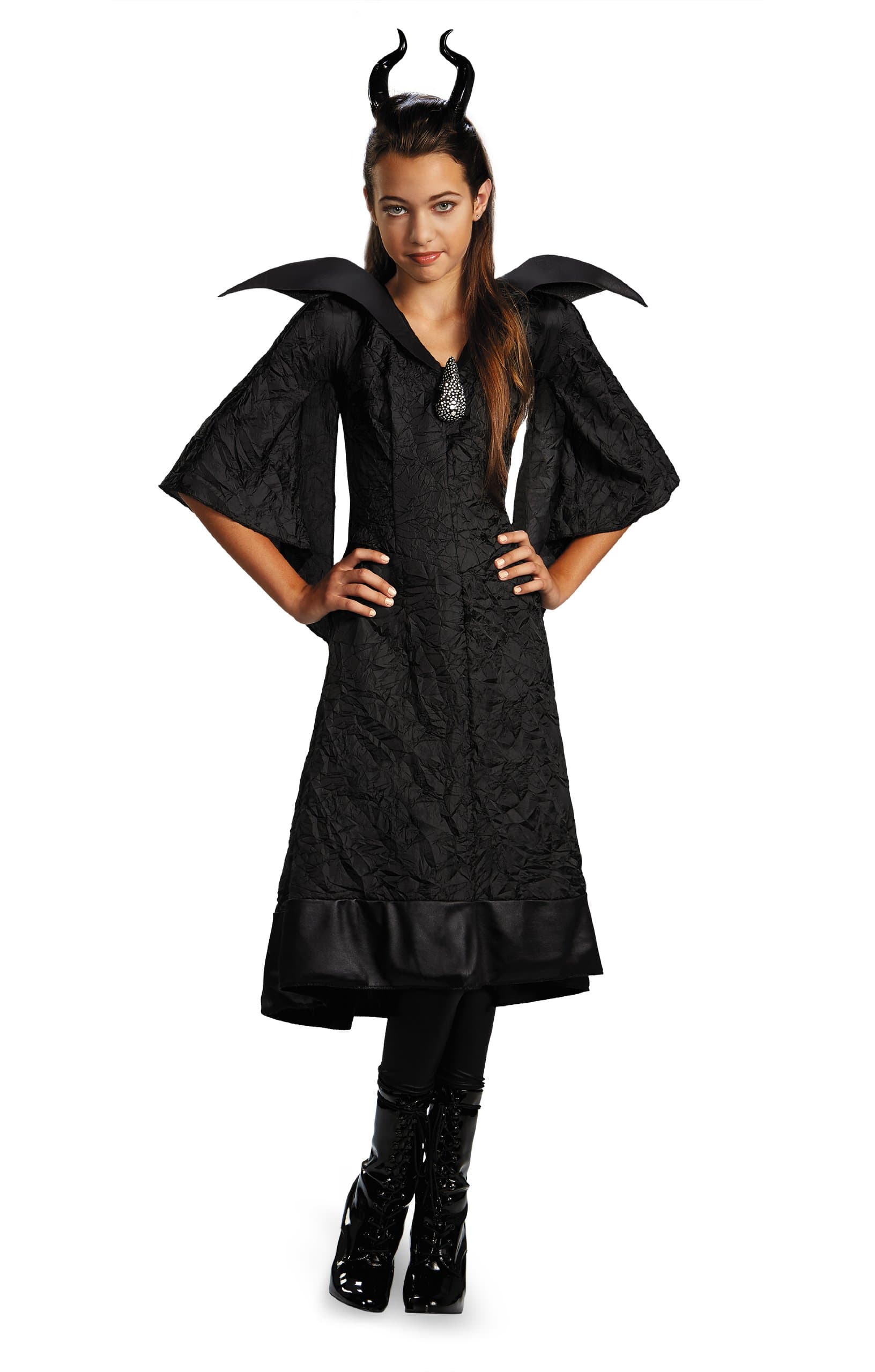 Maleficent Christening Black Gown Classic Costume for Girls