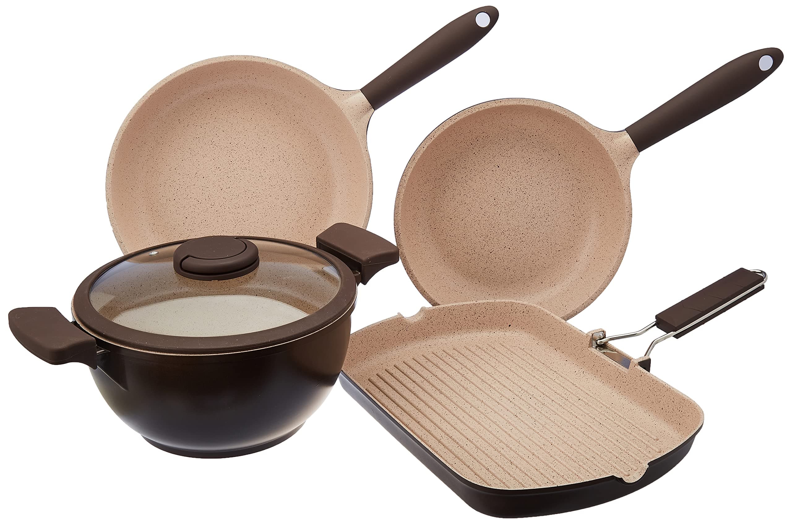 Tognana Unique Kitchen Battery, Maroon Brown