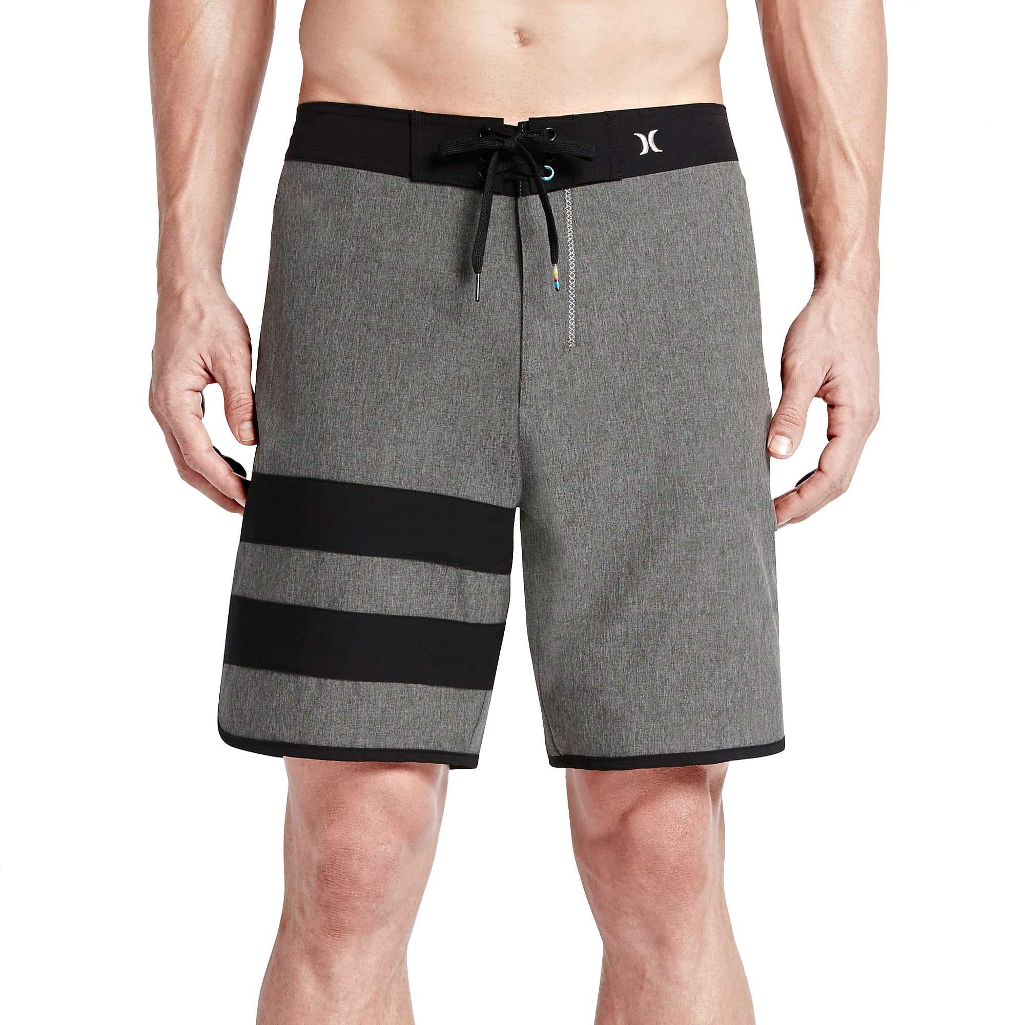 Hurley Men's Phantom 60 Block Party Heather Boardshort, Black, 33