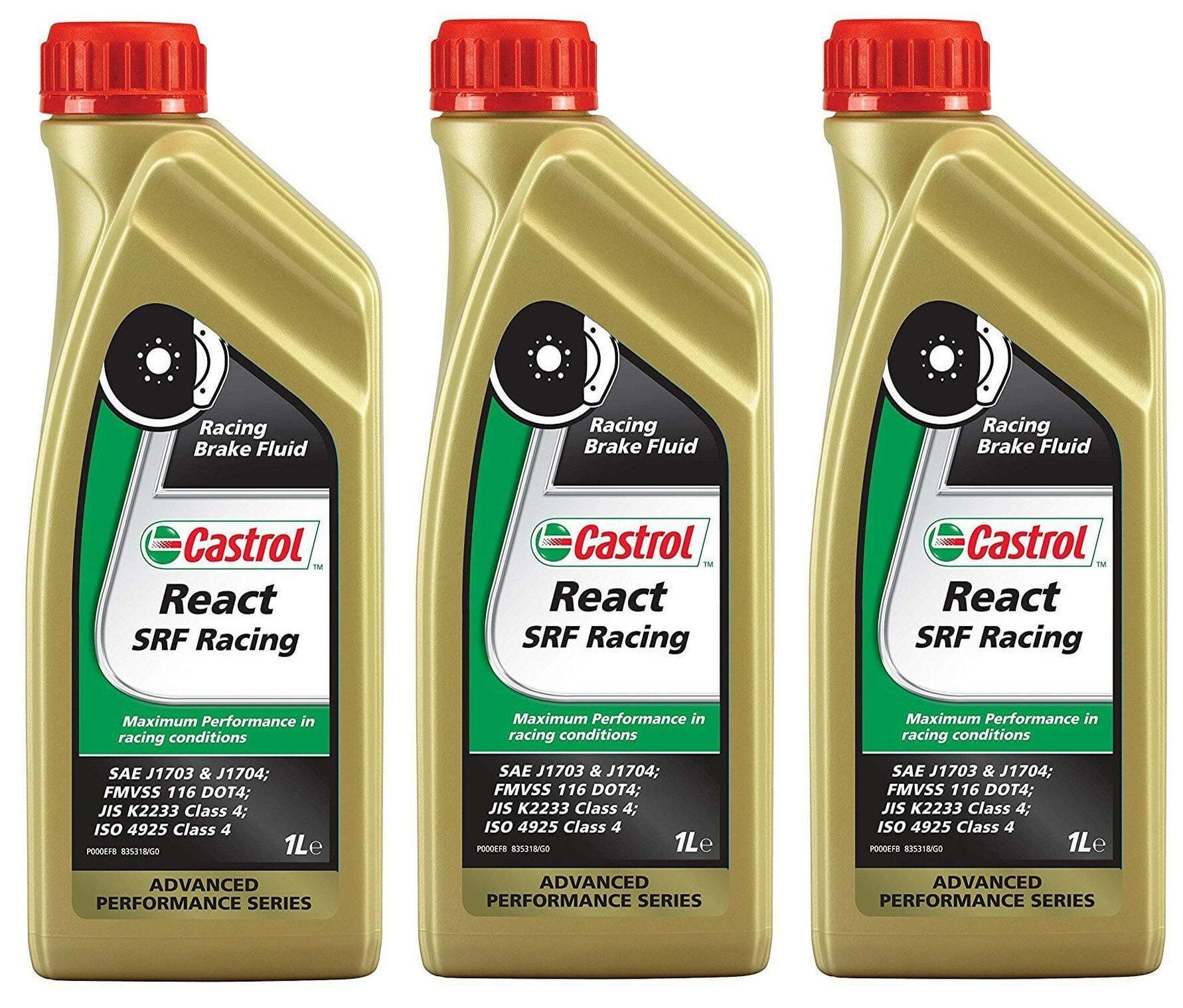 RS Castrol React SRF Racing Brake Fluid Dot 4, 3 Litres