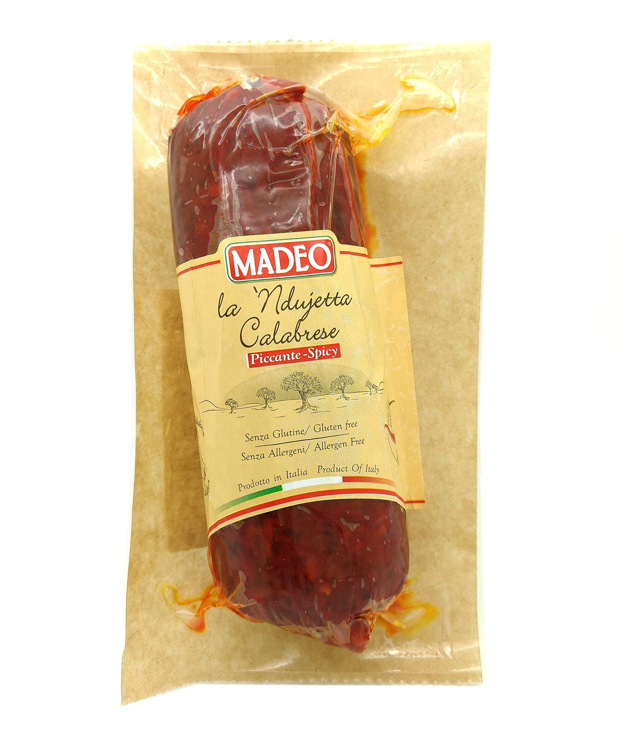 Madeo Ndujetta Spicy Calabrian Sausage, 250 g, Pack of 2