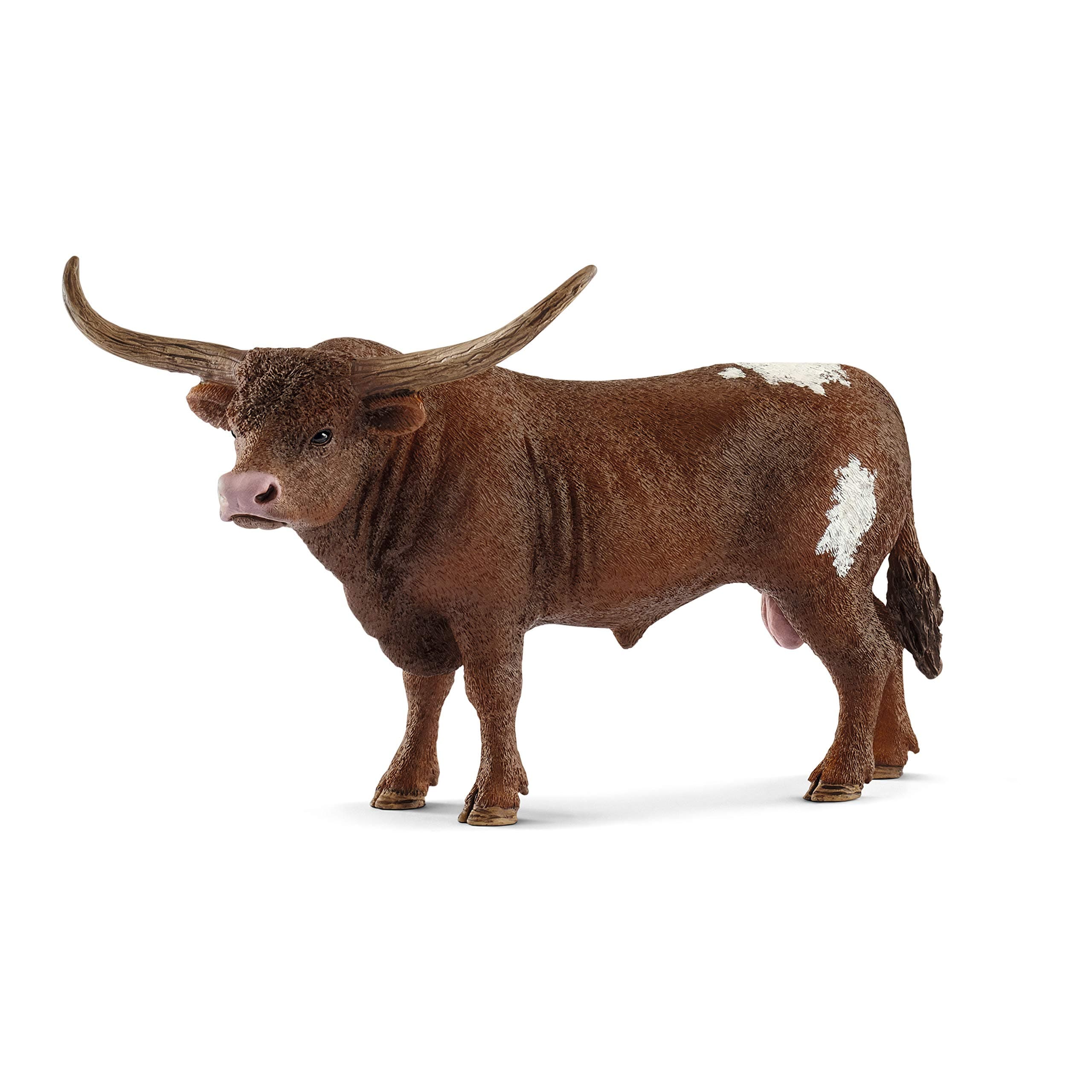 SCHLEICH 13866 Texas Longhorn bull Farm World Toy Figurine for children aged 3-8 Years