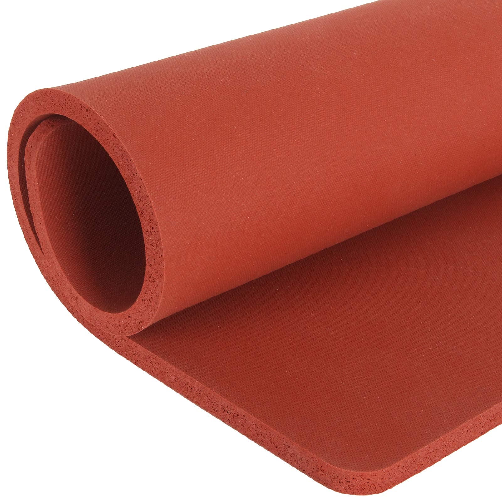 ZIQI 12 x15 Inch Silicone Heat Press Mat Pad, 5/16” Thickest Silicone Heat Mat for Heat Press Machine Flat Heat Transfer Press Replacement Pad (Red)