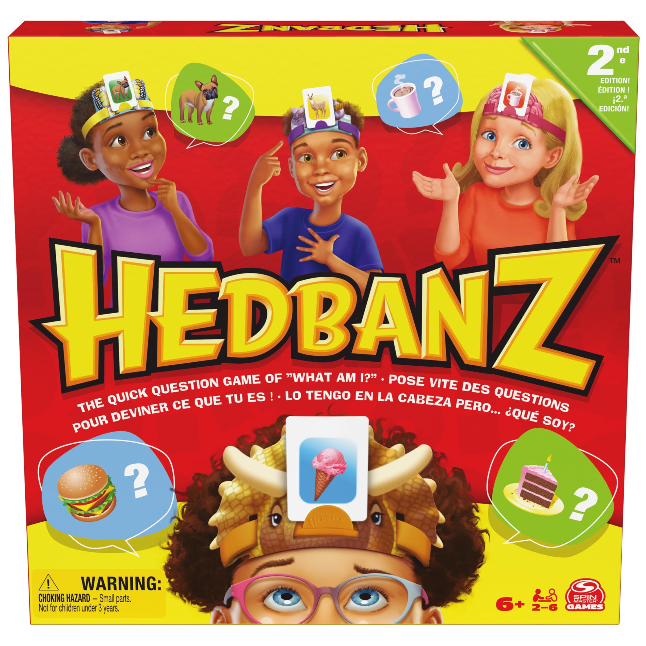 Spin Master Hedbanz Dugout Family Game 'Who Am I? 2nd Edition' - Riddle/Mystery Game for 6+