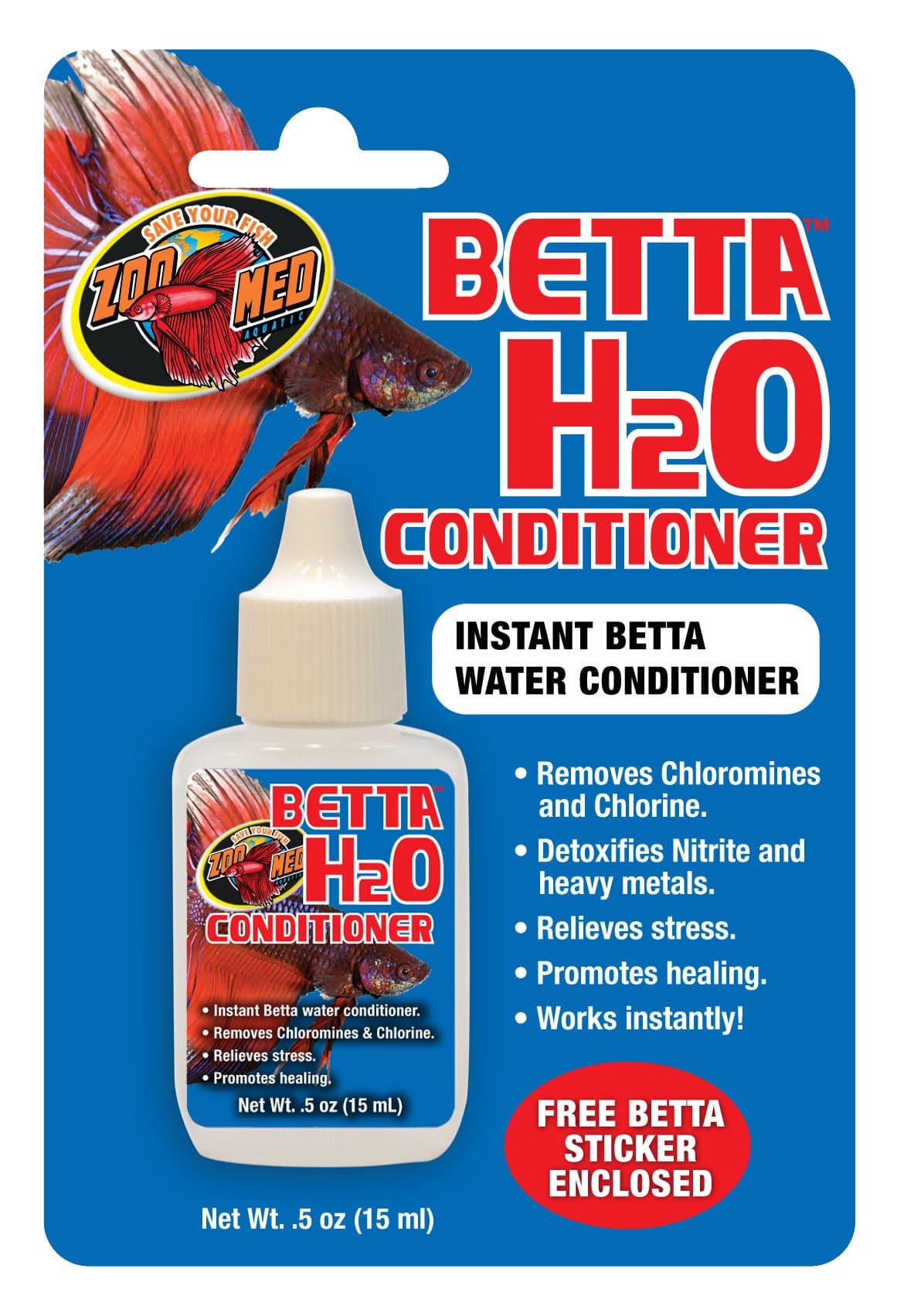 Betta H2O Conditioner,0.5 oz